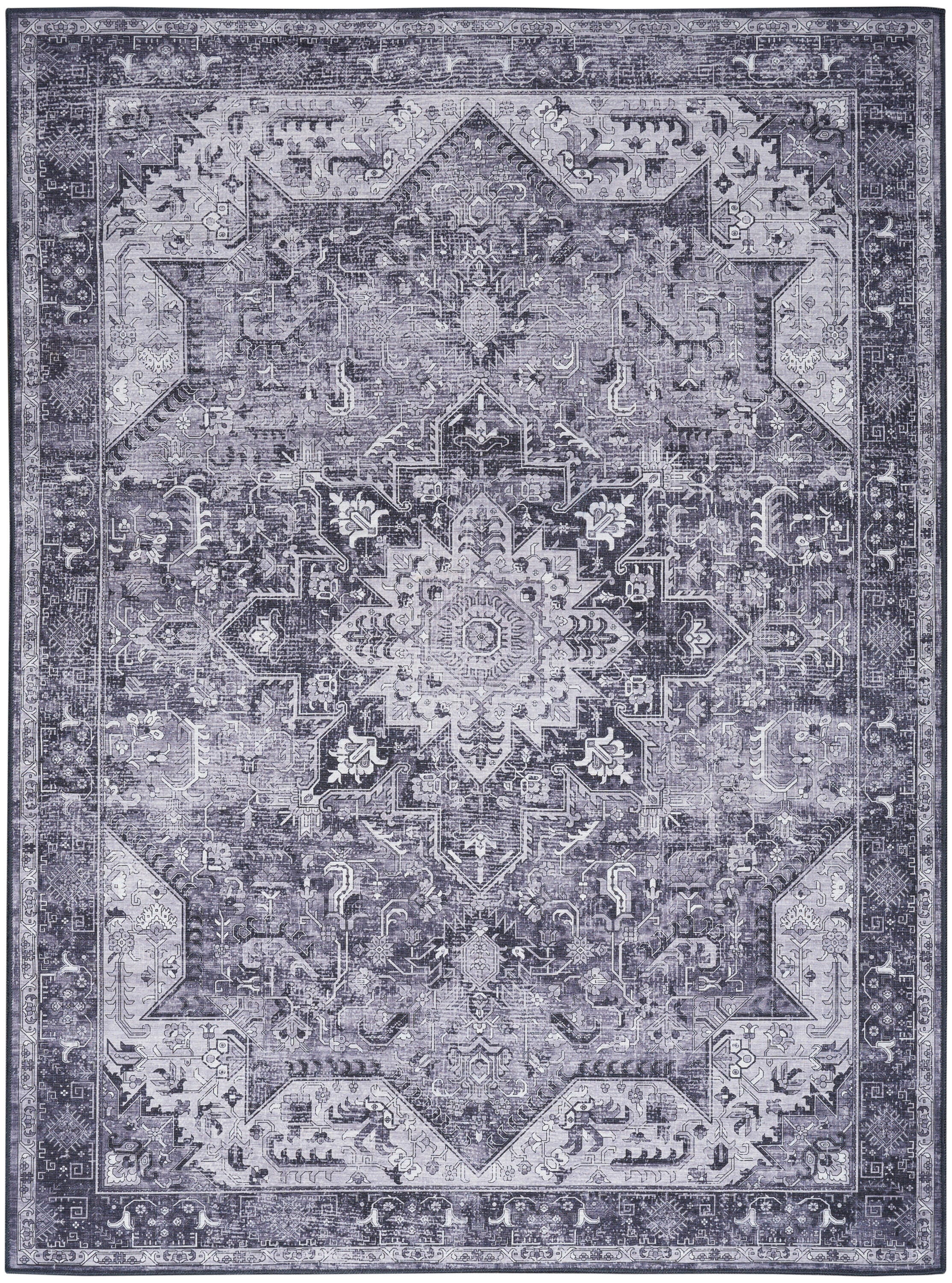 Nourison Home Persian 5'2" x 7' Area Rug, Gray, large