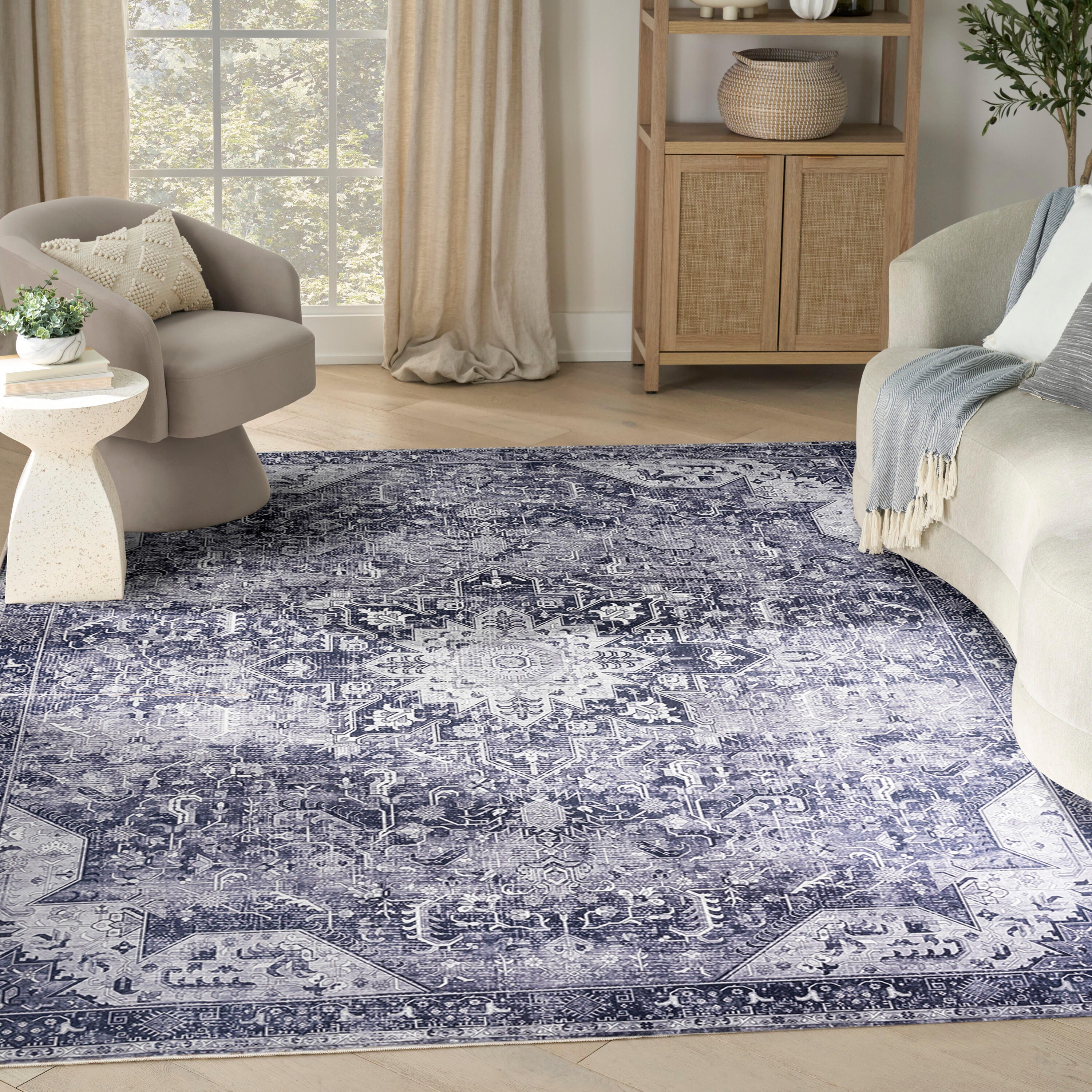 Nourison Home Persian 8' x 10' Area Rug, Gray, large