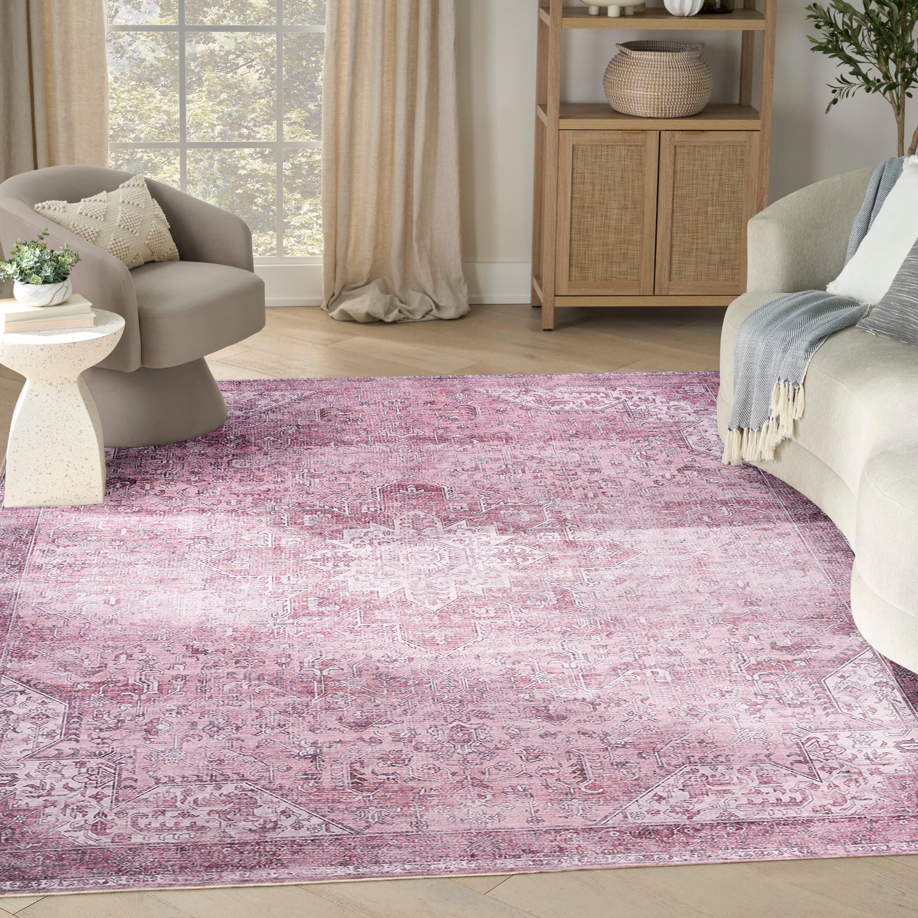 Nourison Home Persian 8' x 10' Area Rug, Pink, large