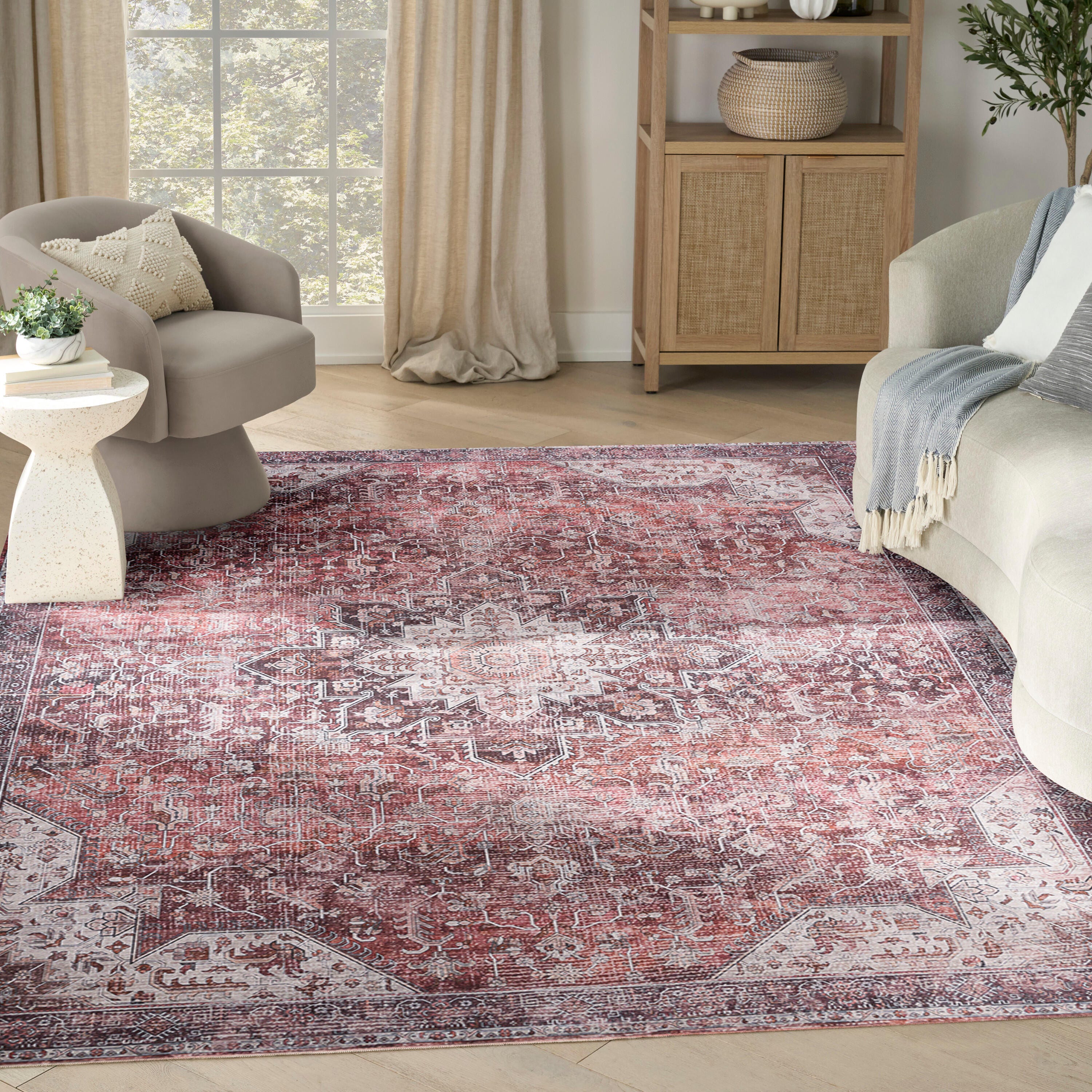 Nourison Home Persian 8' x 10' Area Rug, Red, large