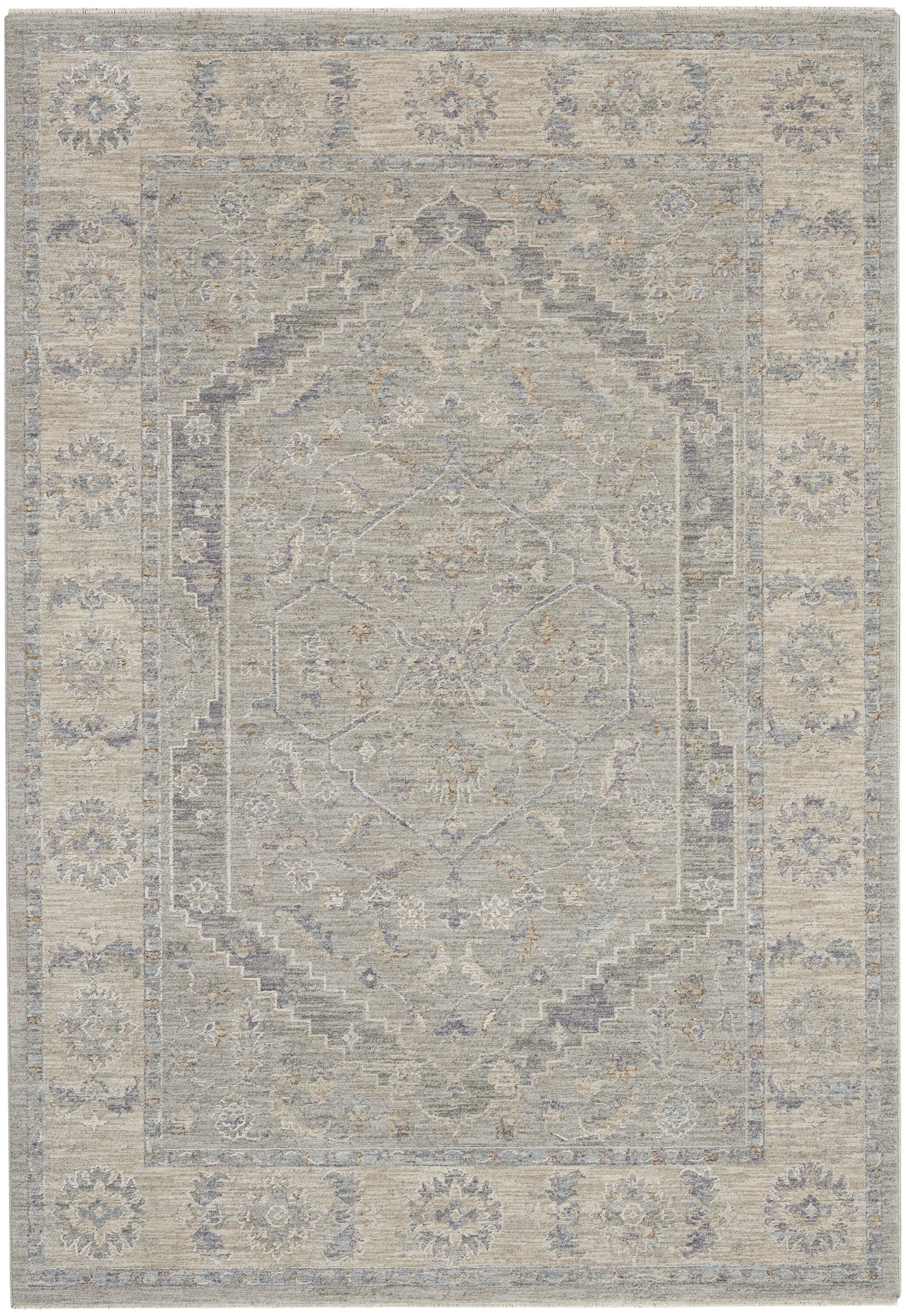 Nourison Home Infinite Motif 5'3" x 7'8" Area Rug, Gray, large