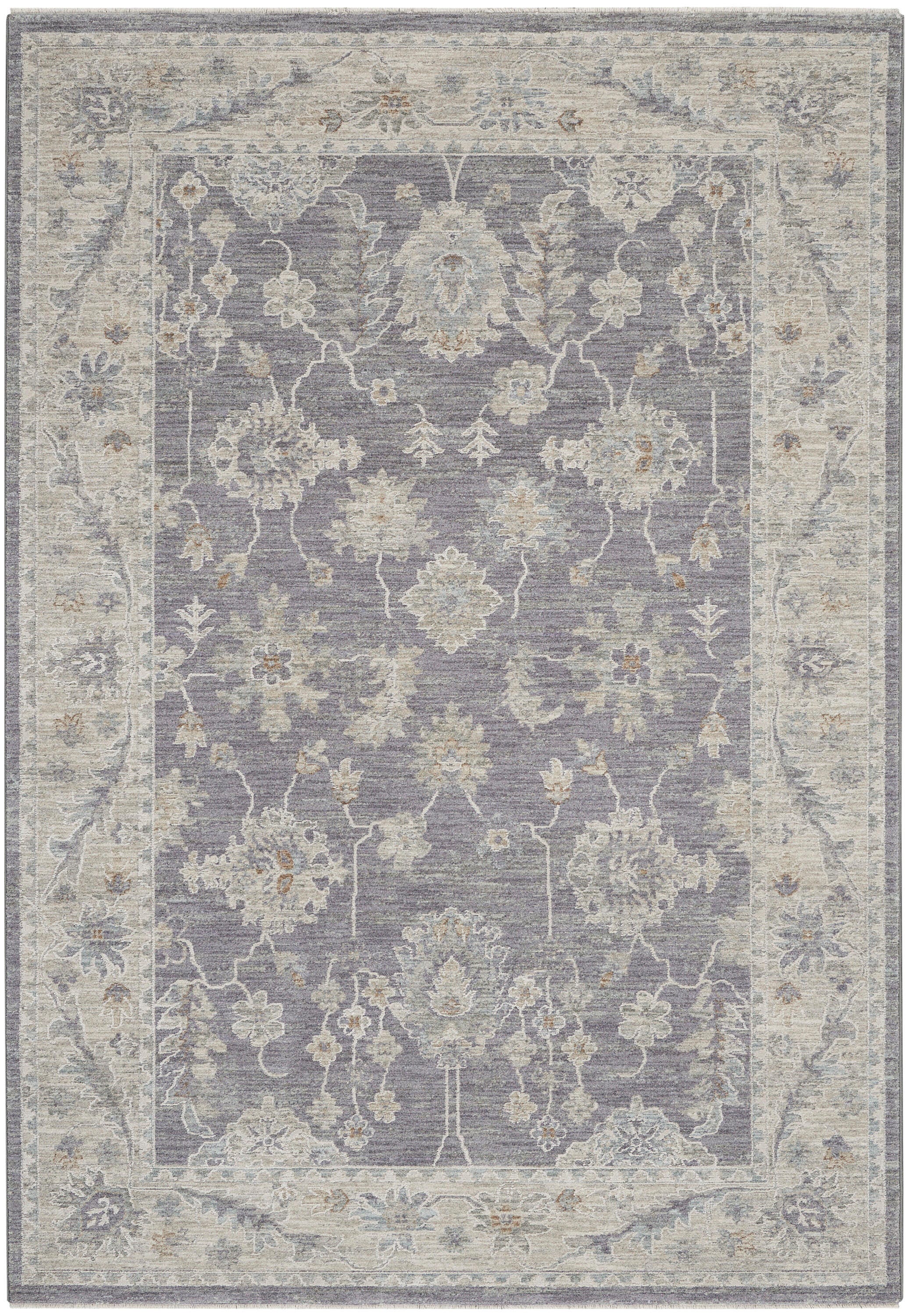 Nourison Home Infinite Blossoms 5'3" x 7'8" Area Rug, Gray/Cream, large
