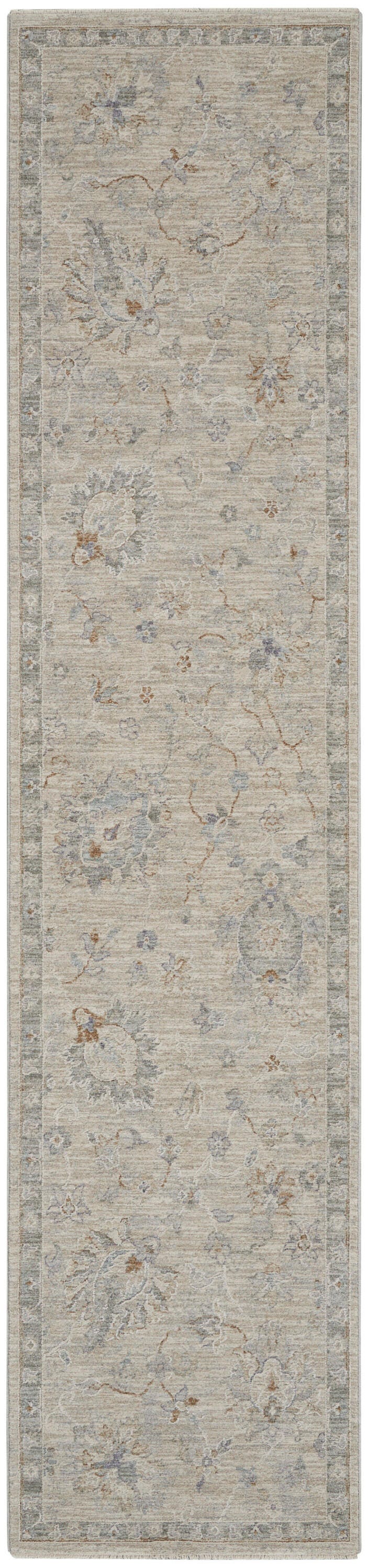Nourison Home Infinite Classic 2'3" x 10'2" Runner Rug, Light Gray/Tan, large