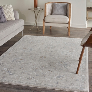 Nourison Home Infinite Classic 3'11" x 5'11" Area Rug, Light Gray/Tan, rollover