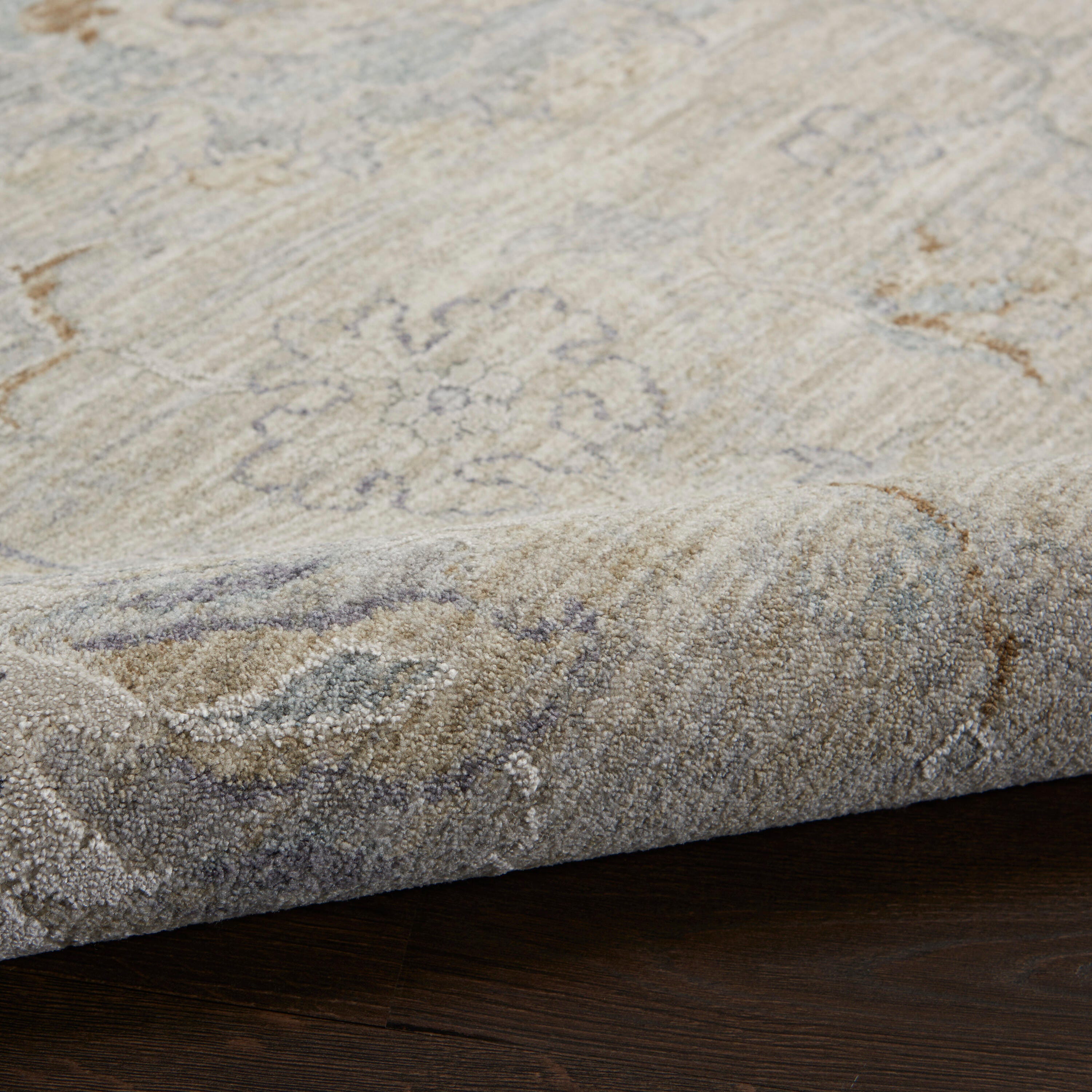 Nourison Home Infinite Classic 5'3" x 7'8" Area Rug, Light Gray/Tan, large