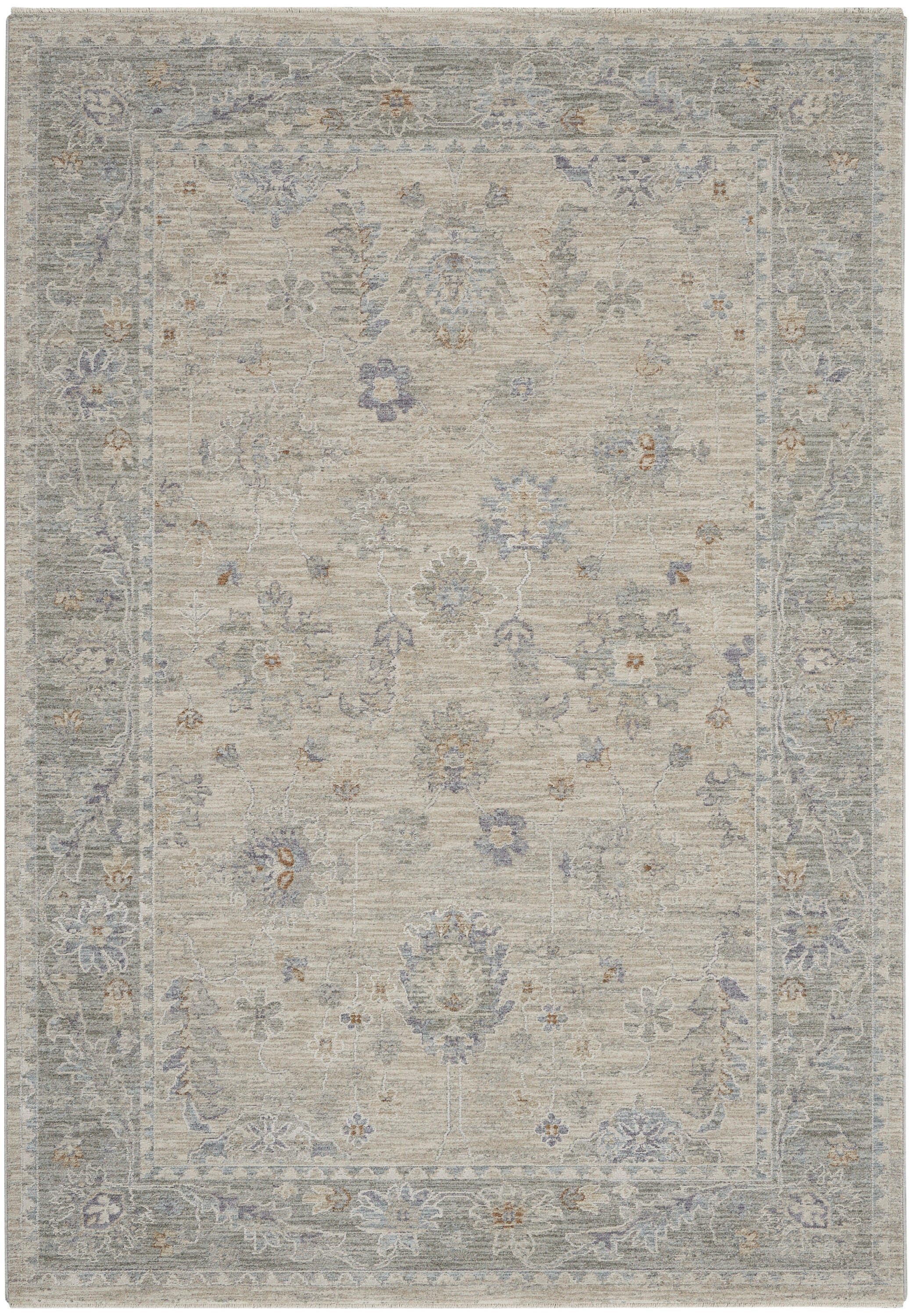 Nourison Home Infinite Blossoms 3'11" x 5'11" Area Rug, Light Gray/Beige, large
