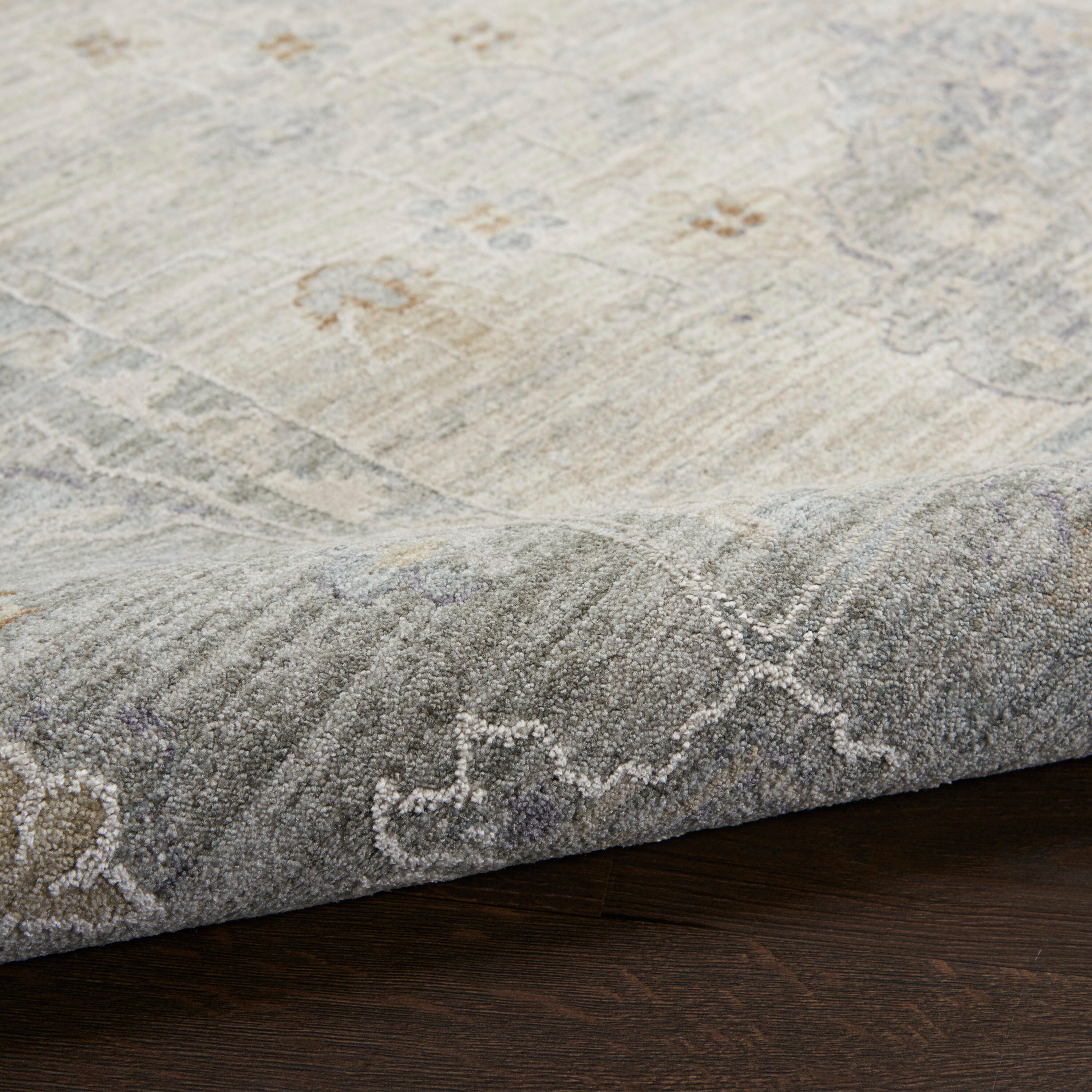 Nourison Home Infinite Blossoms 3'11" x 5'11" Area Rug, Light Gray/Beige, large