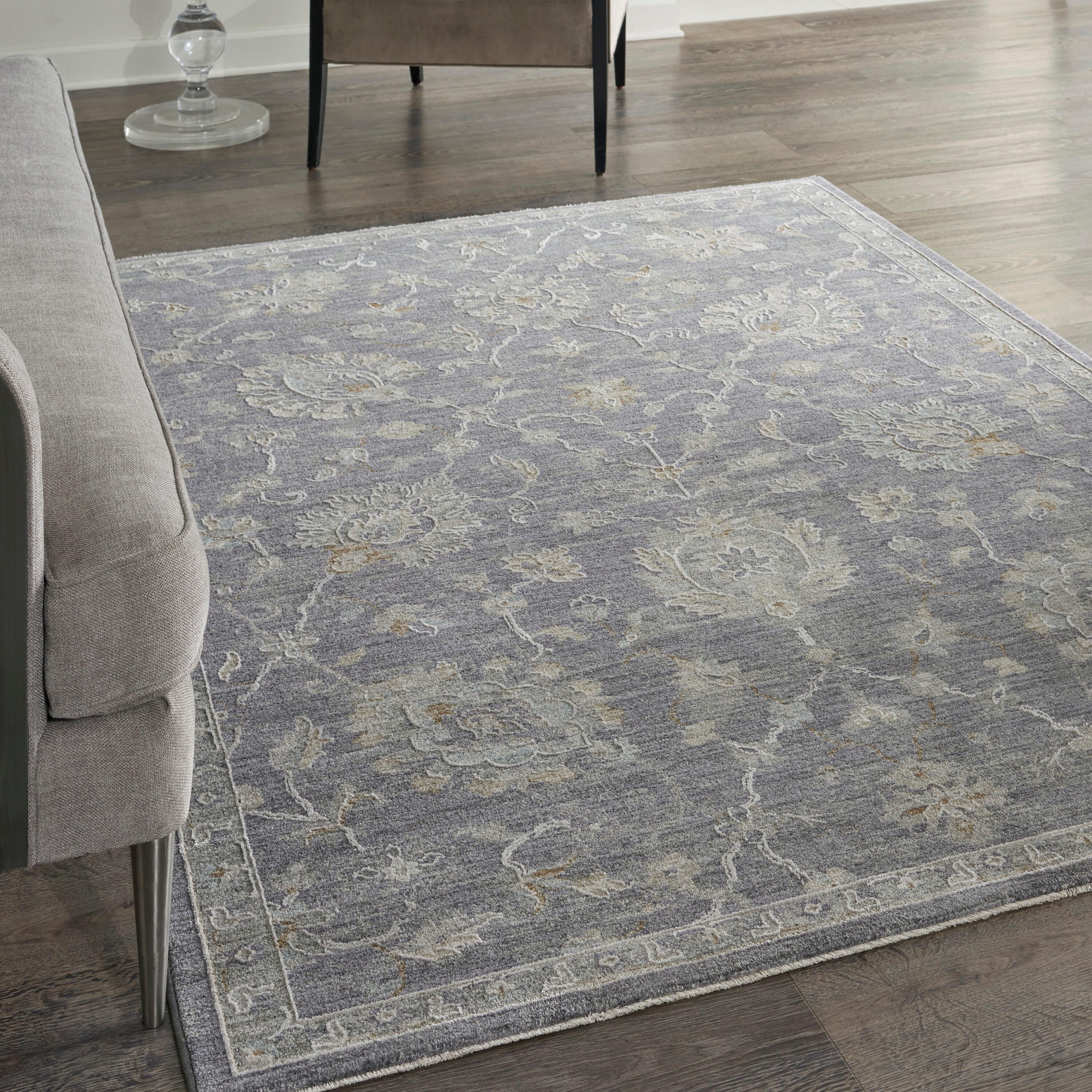 Nourison Home Infinite Classic 5'3" x 7'8" Area Rug, Gray/Ivory, rollover