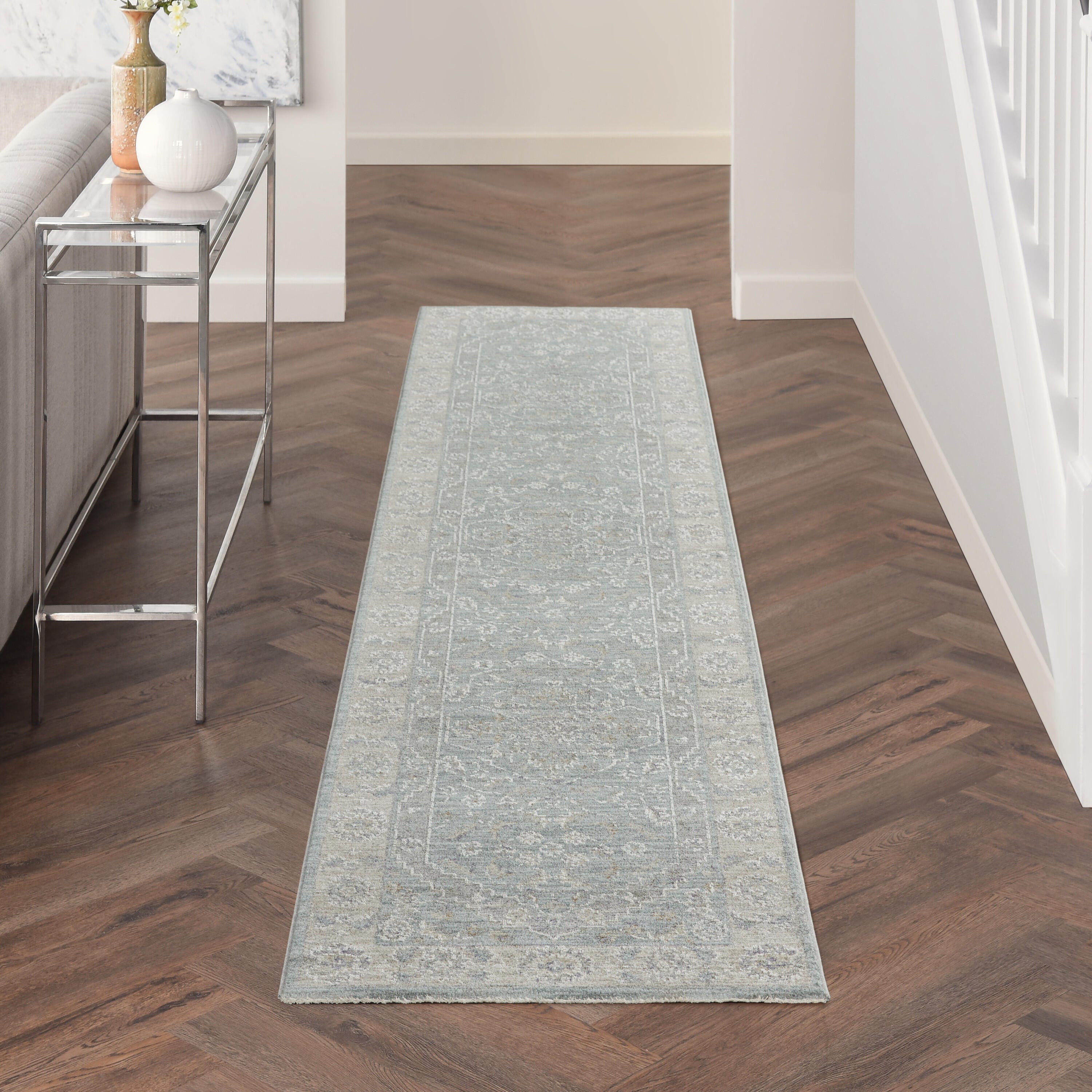 Nourison Home Infinite Motif 2'3" x 10'2" Runner Rug, Blue, rollover