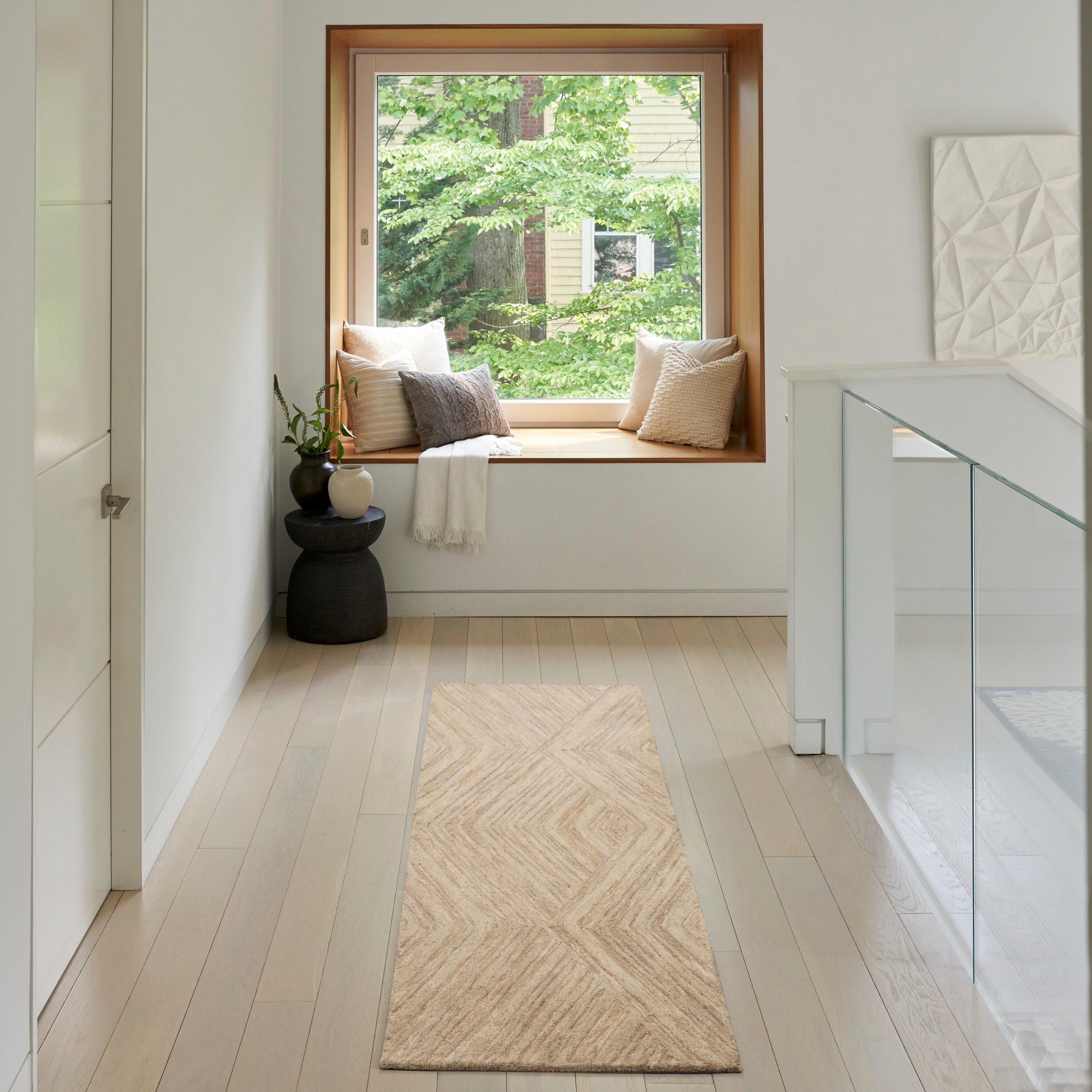 Nourison Home Graceful 2'3" x 7'6" Runner Rug, Taupe, rollover