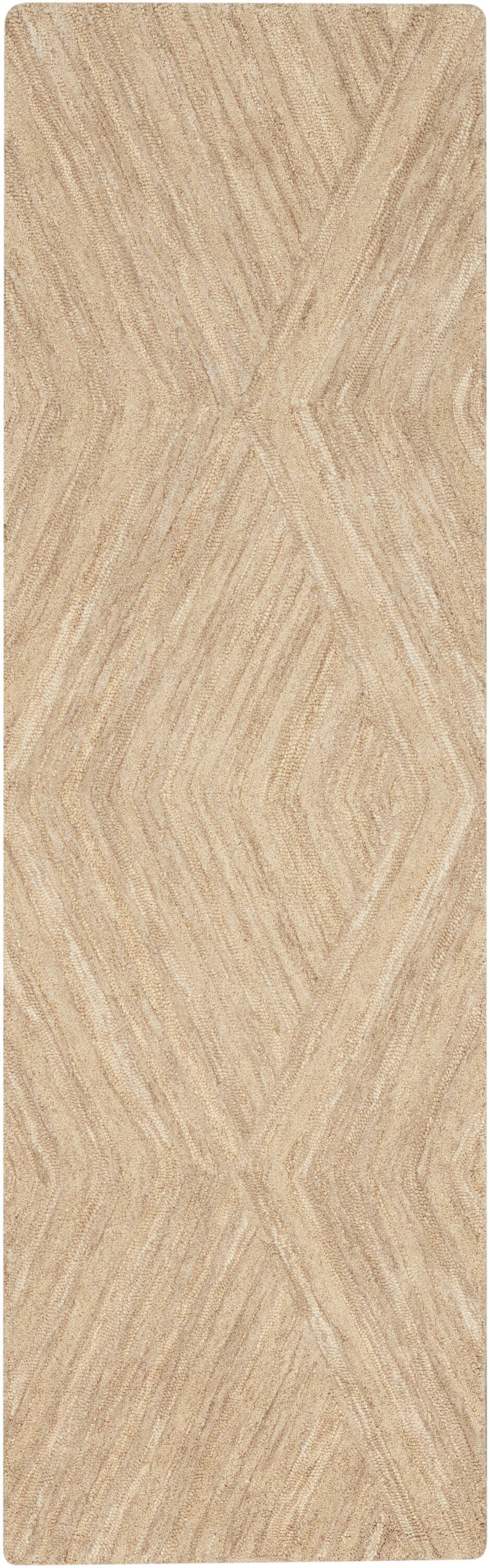 Nourison Home Graceful 2'3" x 7'6" Runner Rug, Taupe, large