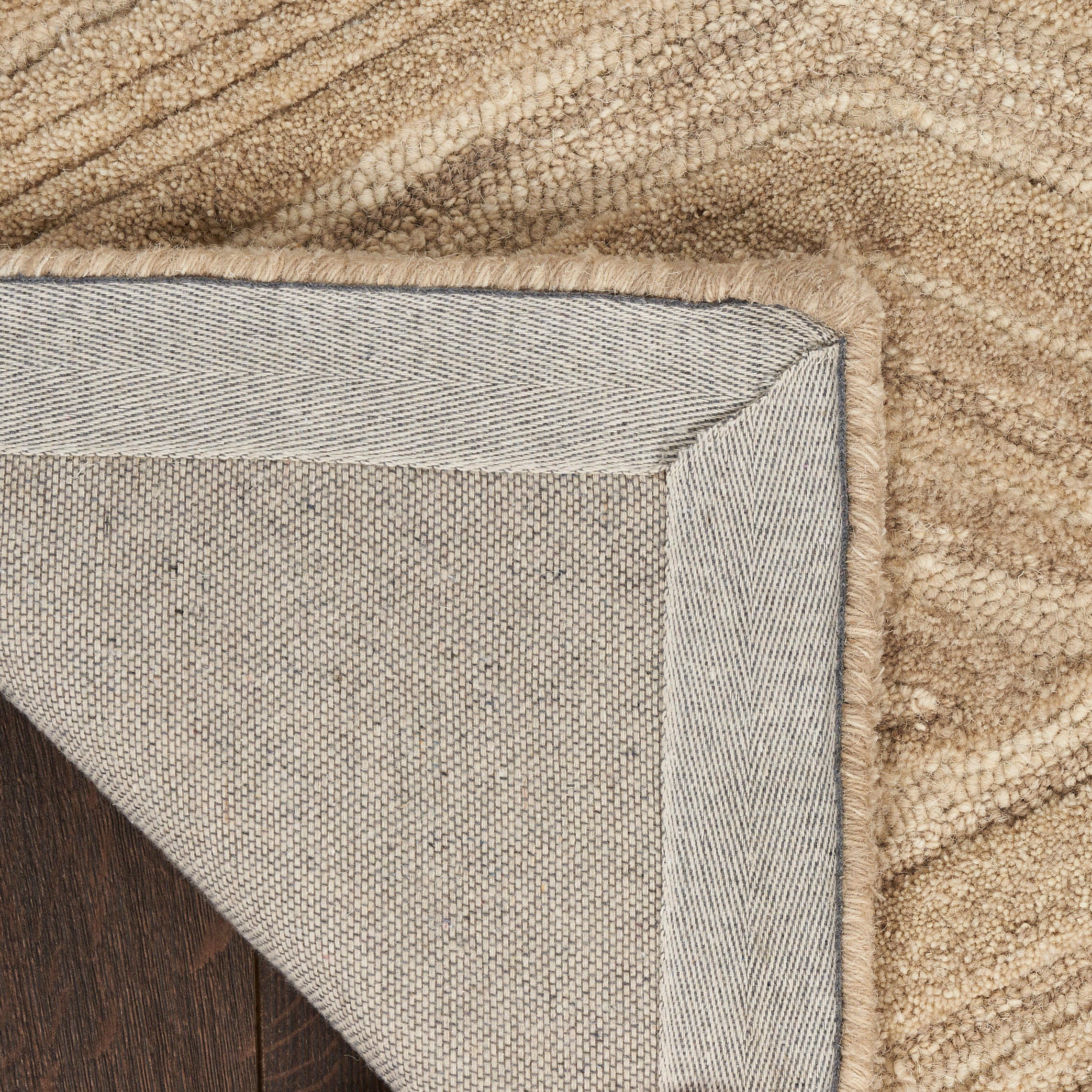 Nourison Home Graceful 2'3" x 7'6" Runner Rug, Taupe, large