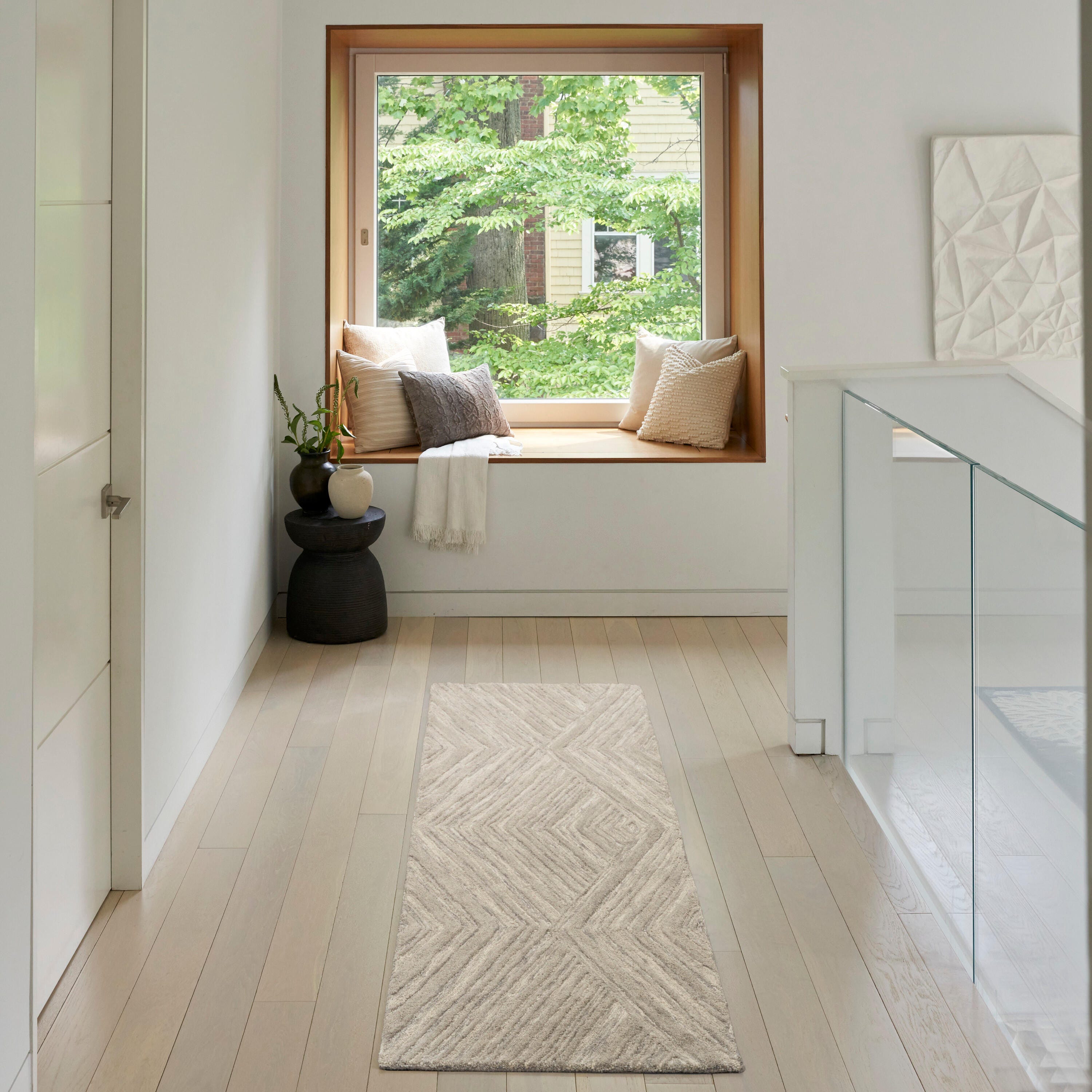 Nourison Home Graceful 2'3" x 7'6" Runner Rug, Gray, rollover