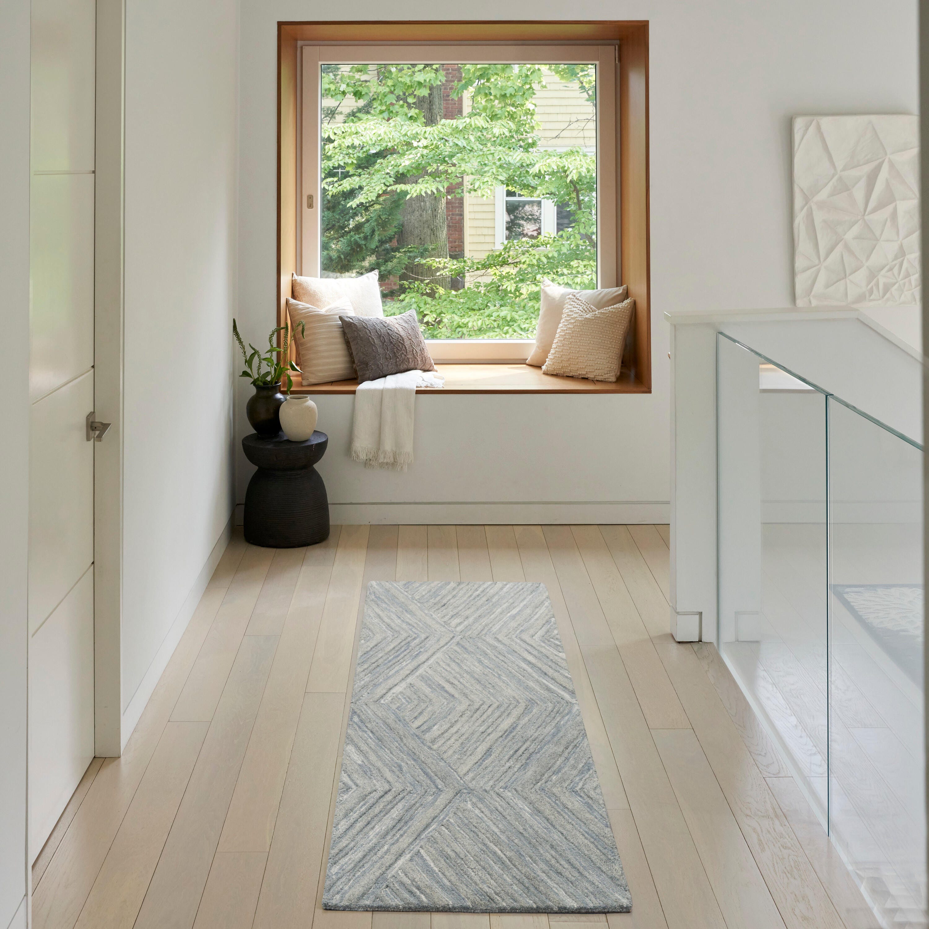 Nourison Home Graceful 2'3" x 7'6" Runner Rug, Blue, rollover