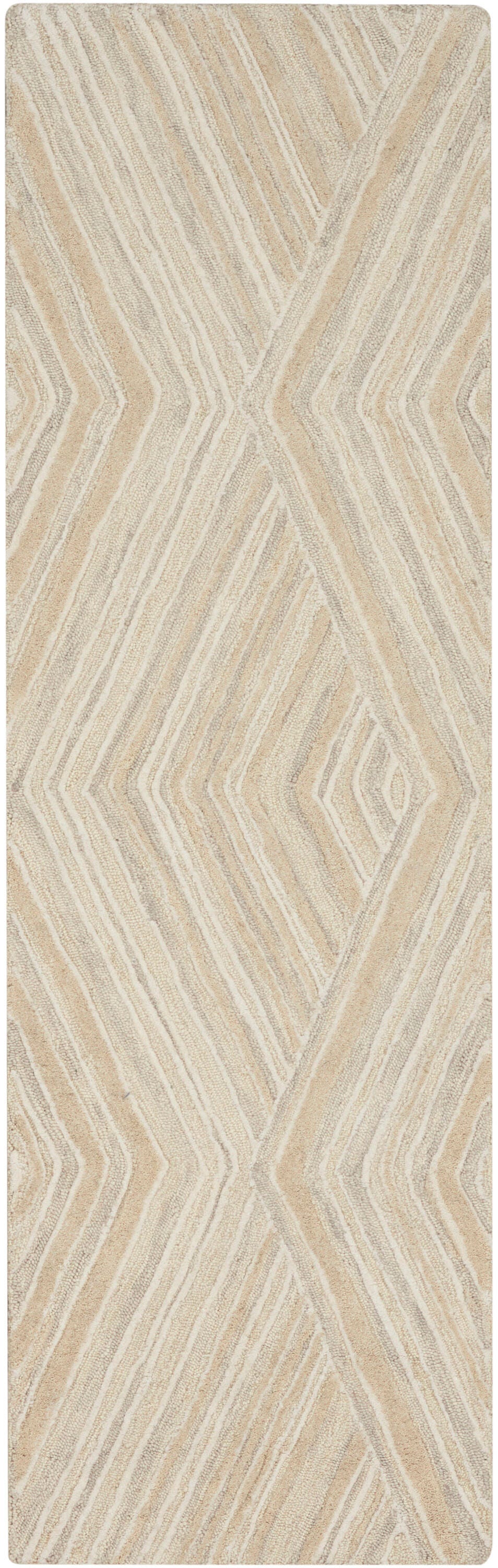 Nourison Home Graceful 2'3" x 7'6" Runner Rug, Ivory, large