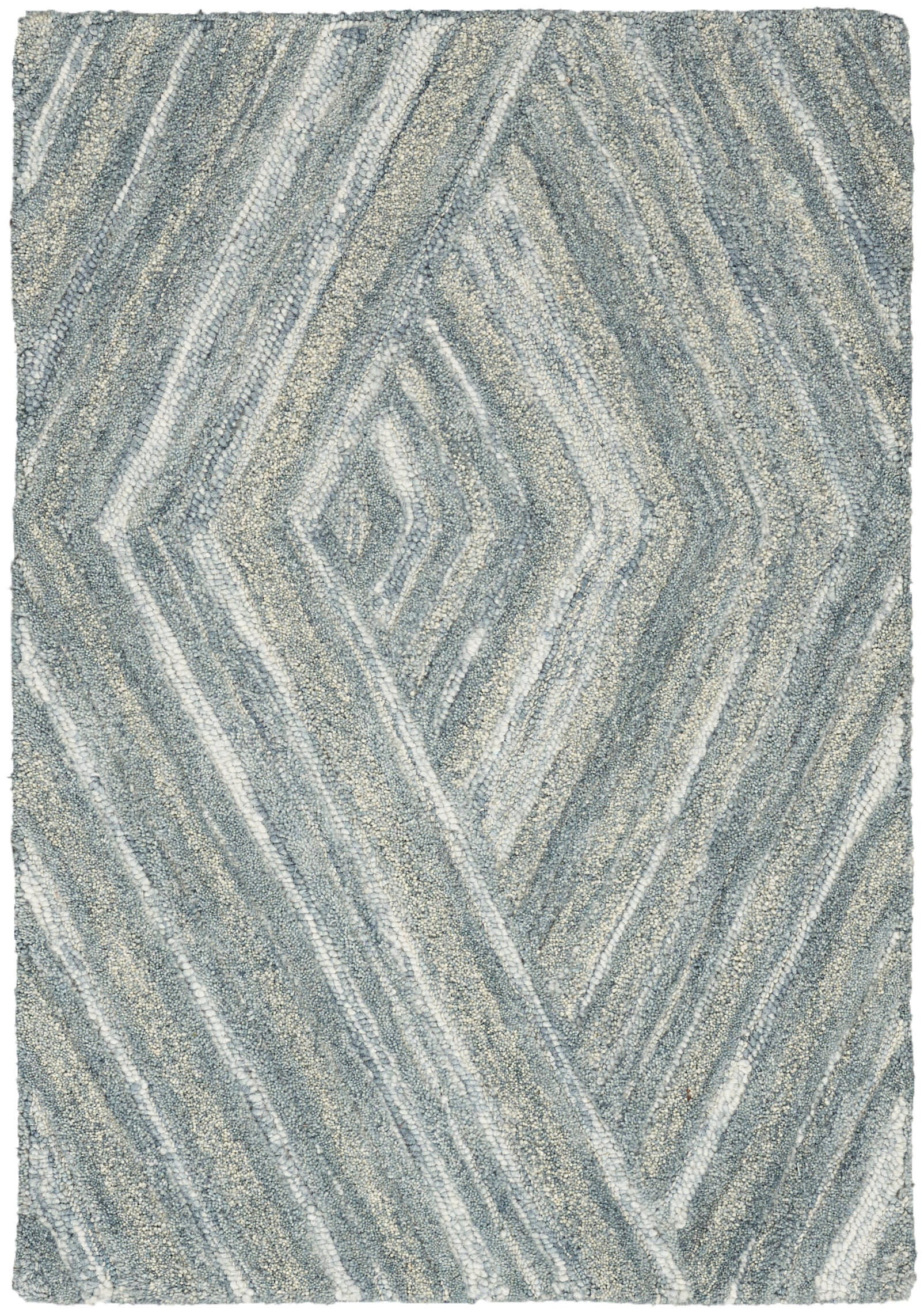 Nourison Home Graceful Geometric 3'9" x 5'9' Accent Rug, Blue, large