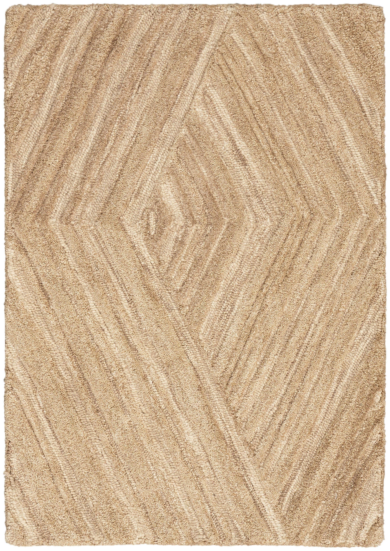 Nourison Home Graceful Geometric 3'9" x 5'9' Accent Rug, Taupe, large