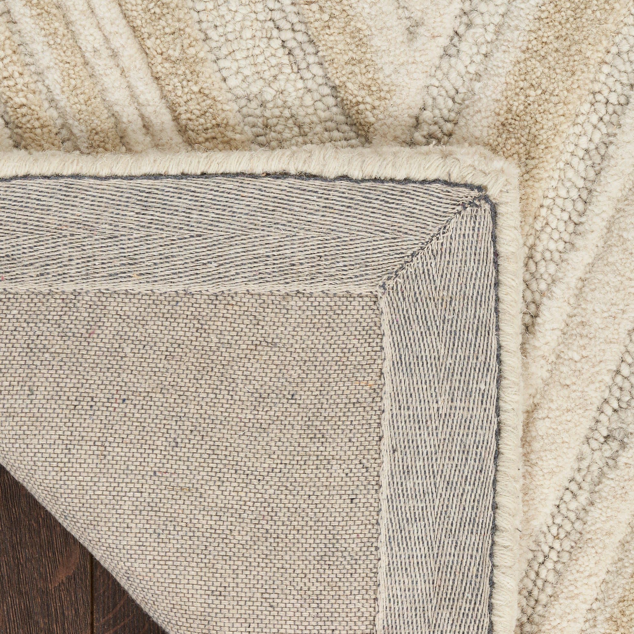 Nourison Home Graceful Textured 5'3" x 7'3" Area Rug, Ivory, large
