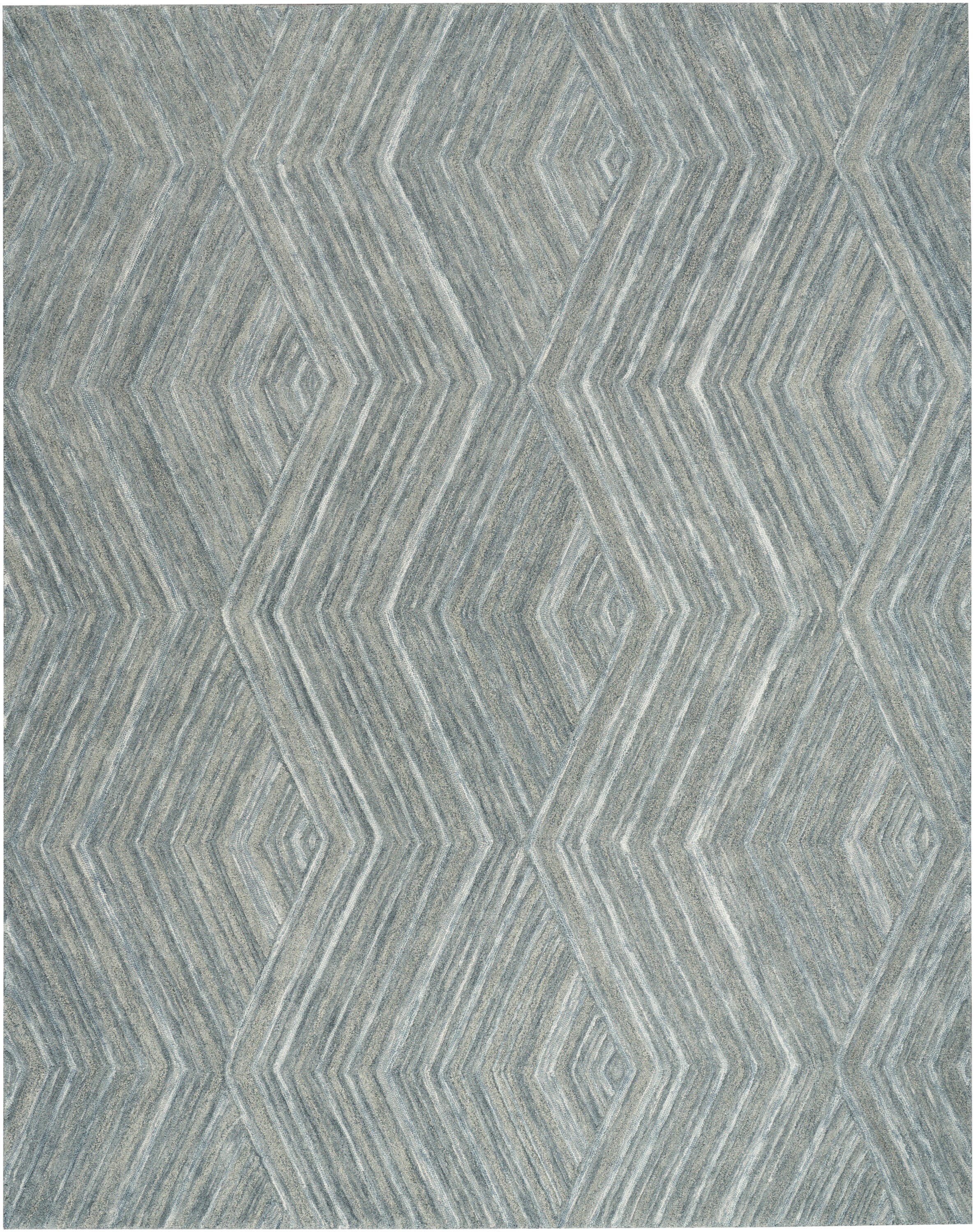 Nourison Home Graceful Textured 7'9" x 9'9" Area Rug, Blue, large