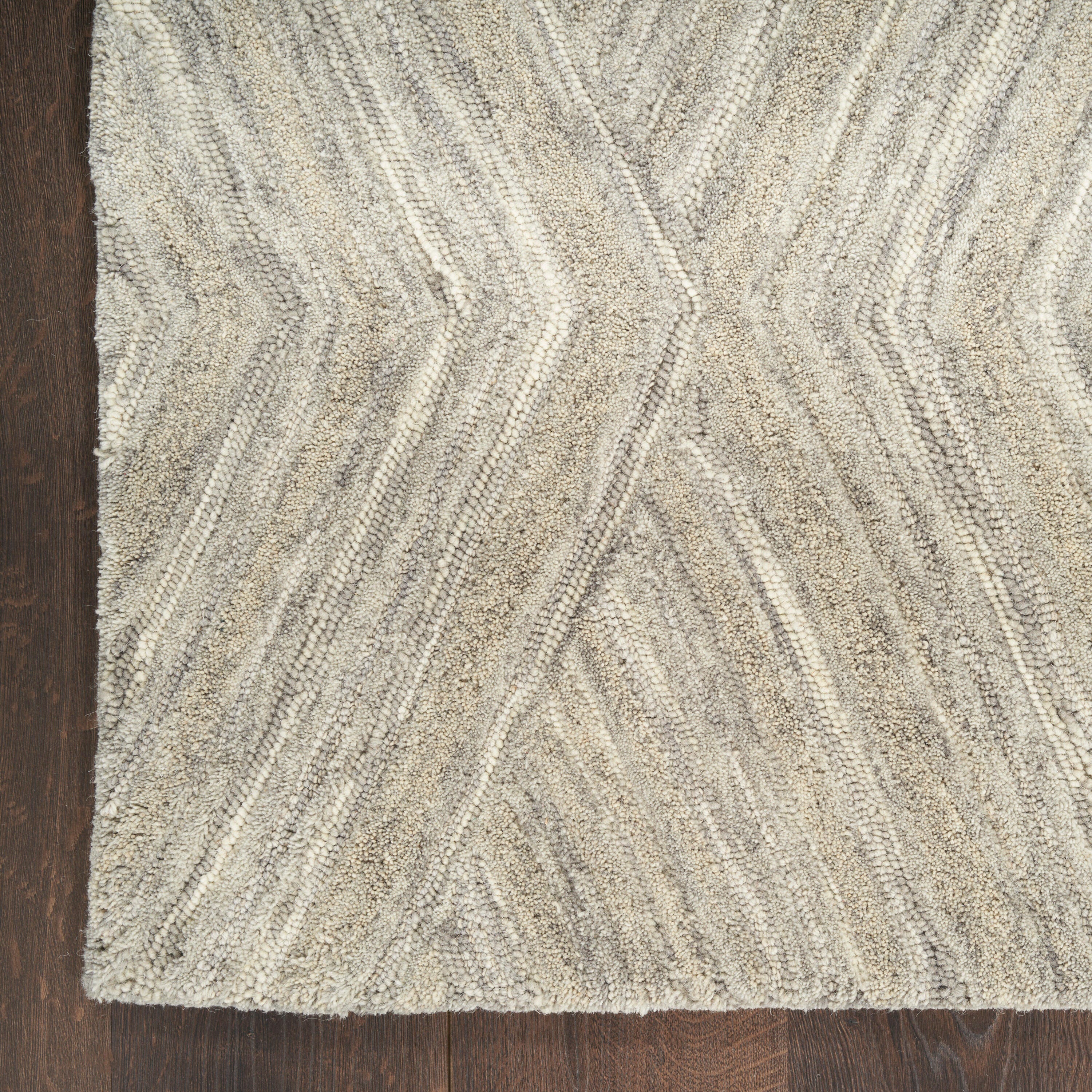 Nourison Home Graceful Textured 8'6" x 11'6" Area Rug, Gray, large