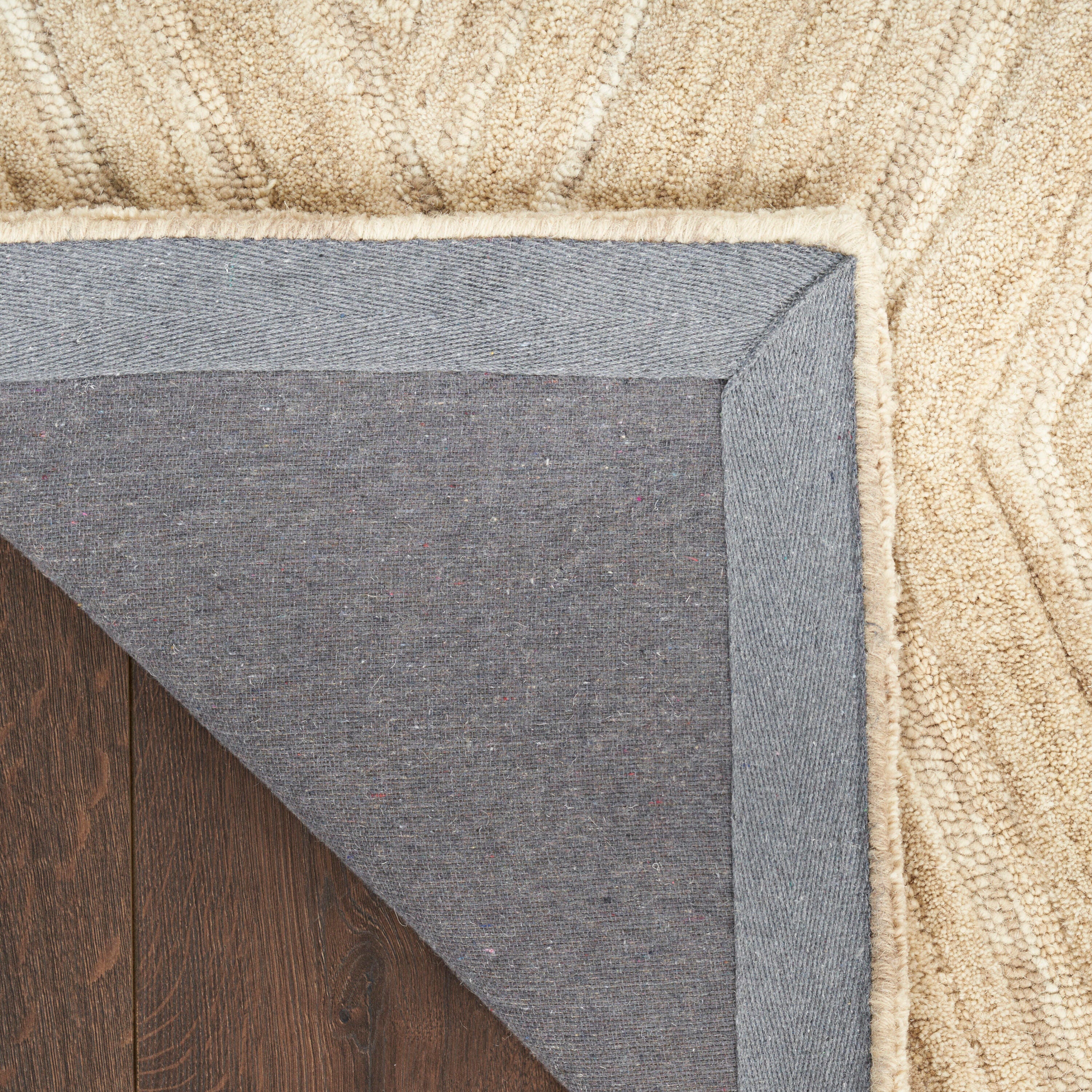 Nourison Home Graceful Textured 8'6" x 11'6" Area Rug, Taupe, large