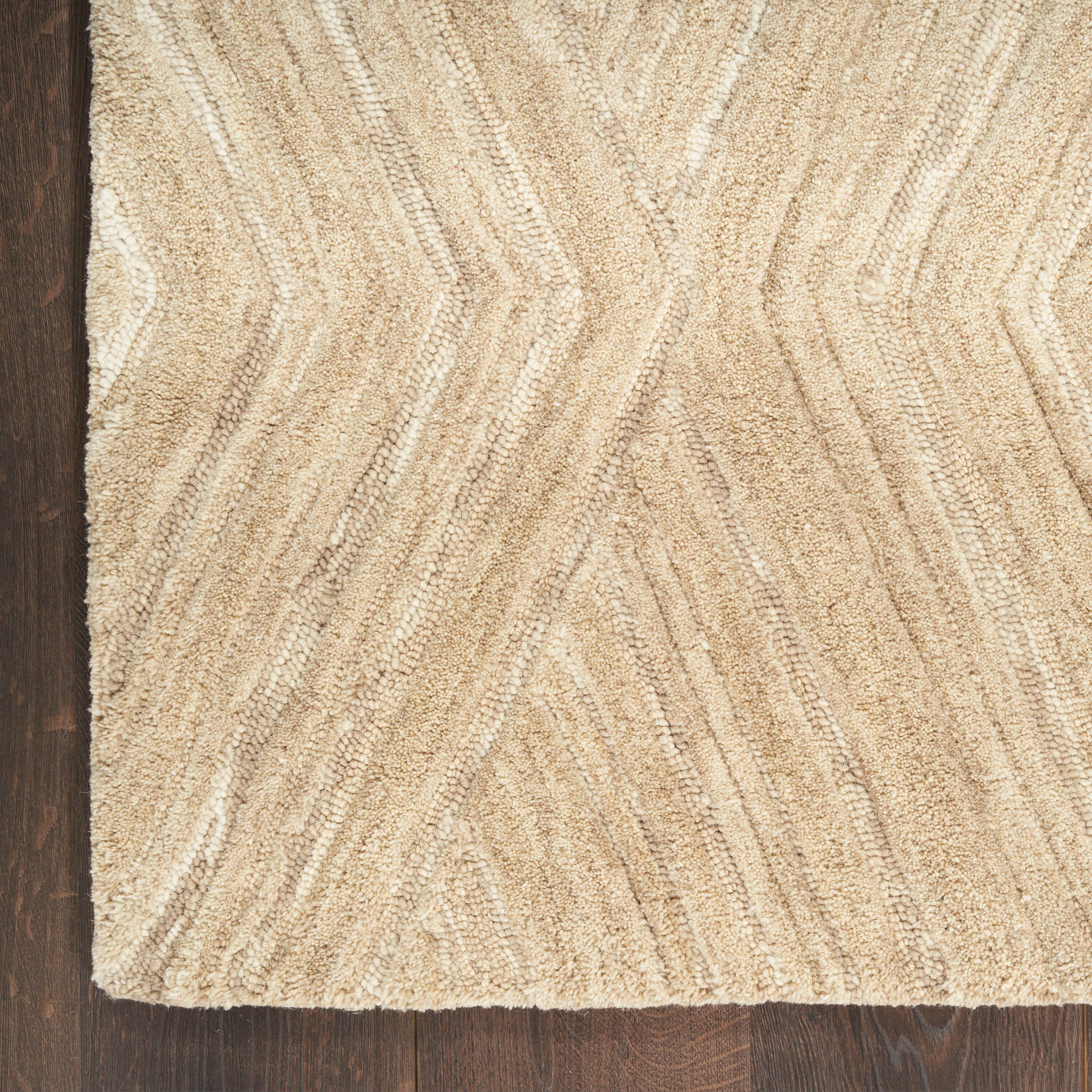 Nourison Home Graceful Textured 8'6" x 11'6" Area Rug, Taupe, large