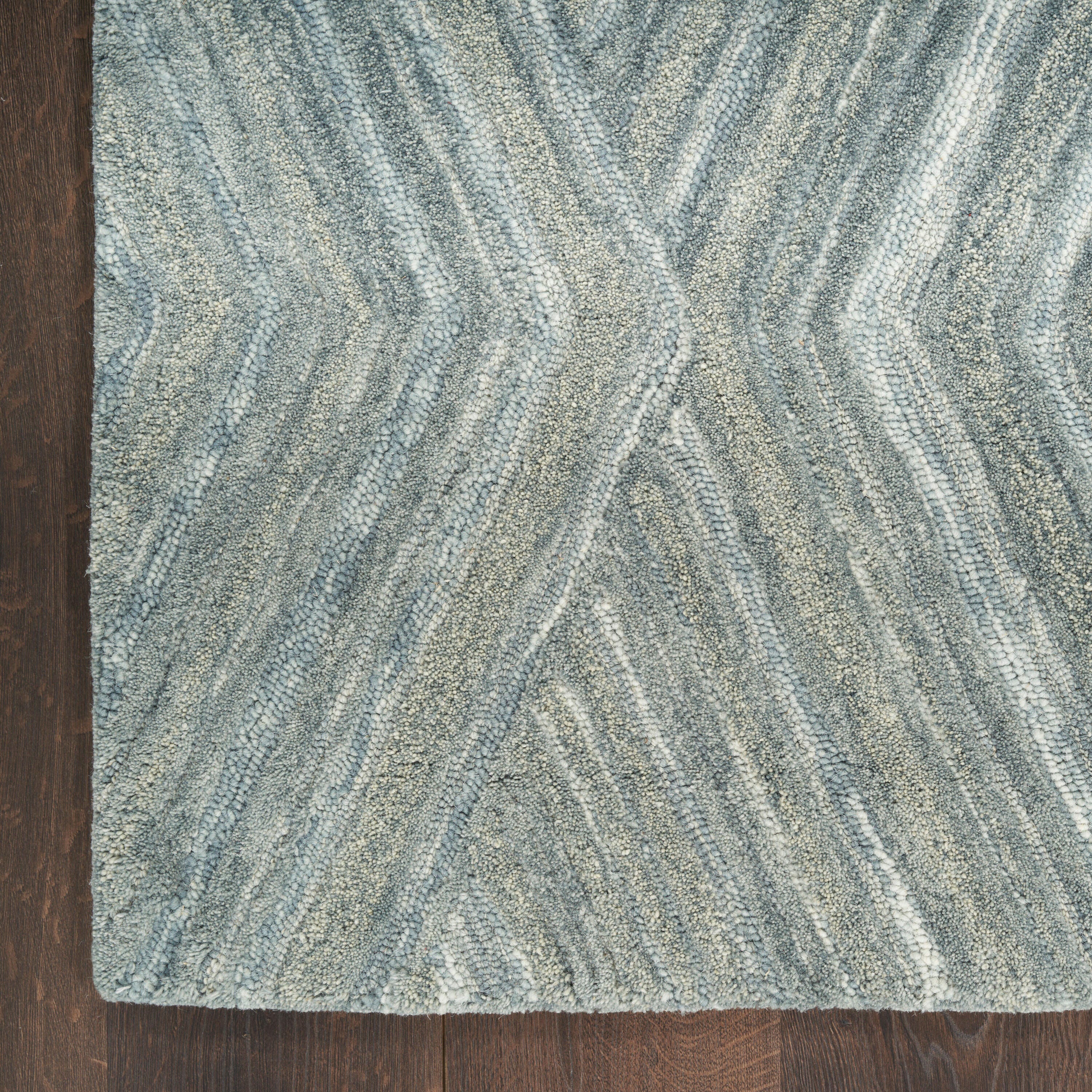 Nourison Home Graceful Textured 8'6" x 11'6" Area Rug, Blue, large