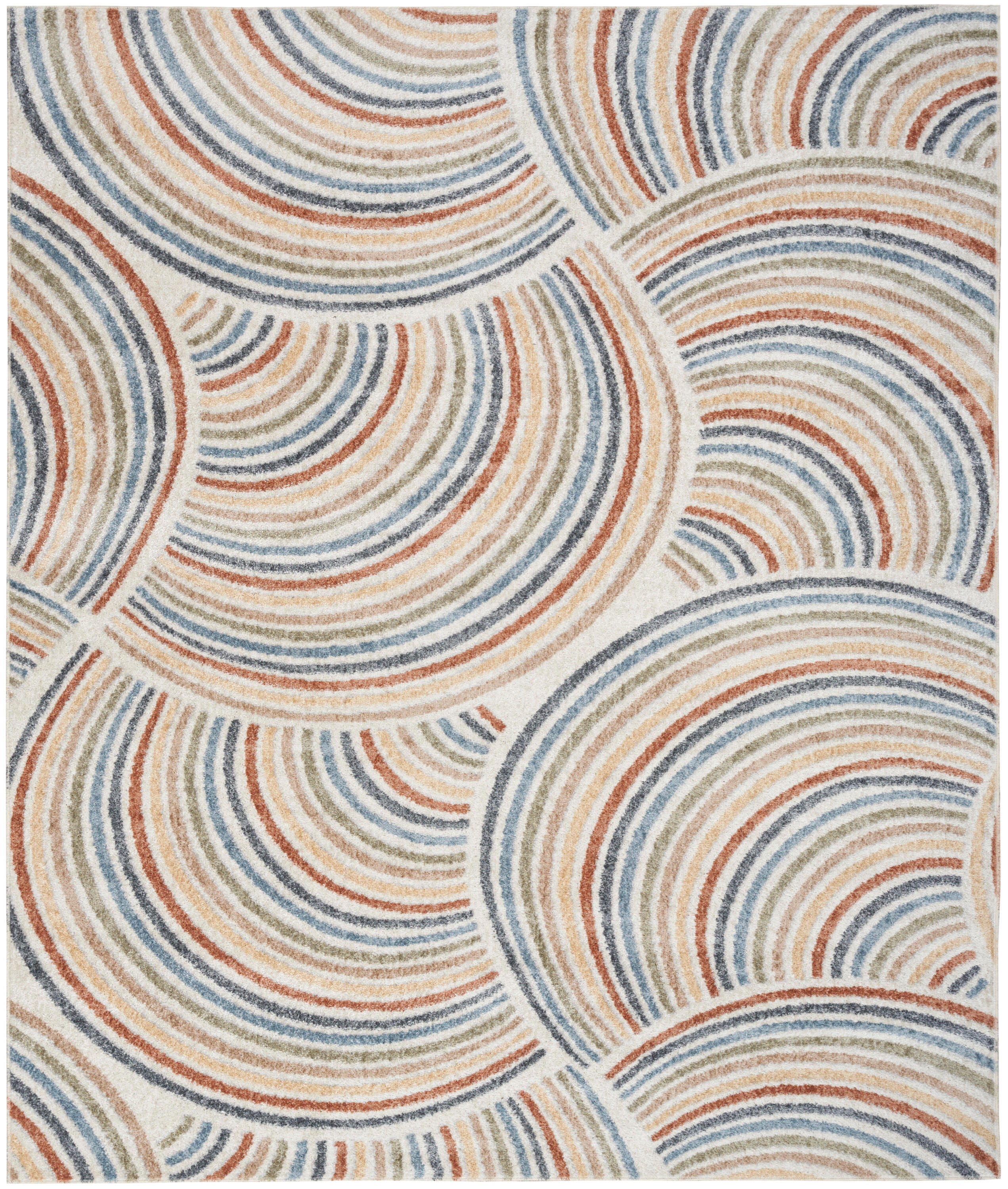 Nourison Home Astra Abstract 10' x 14' Area Rug, Ivory/Multi, large