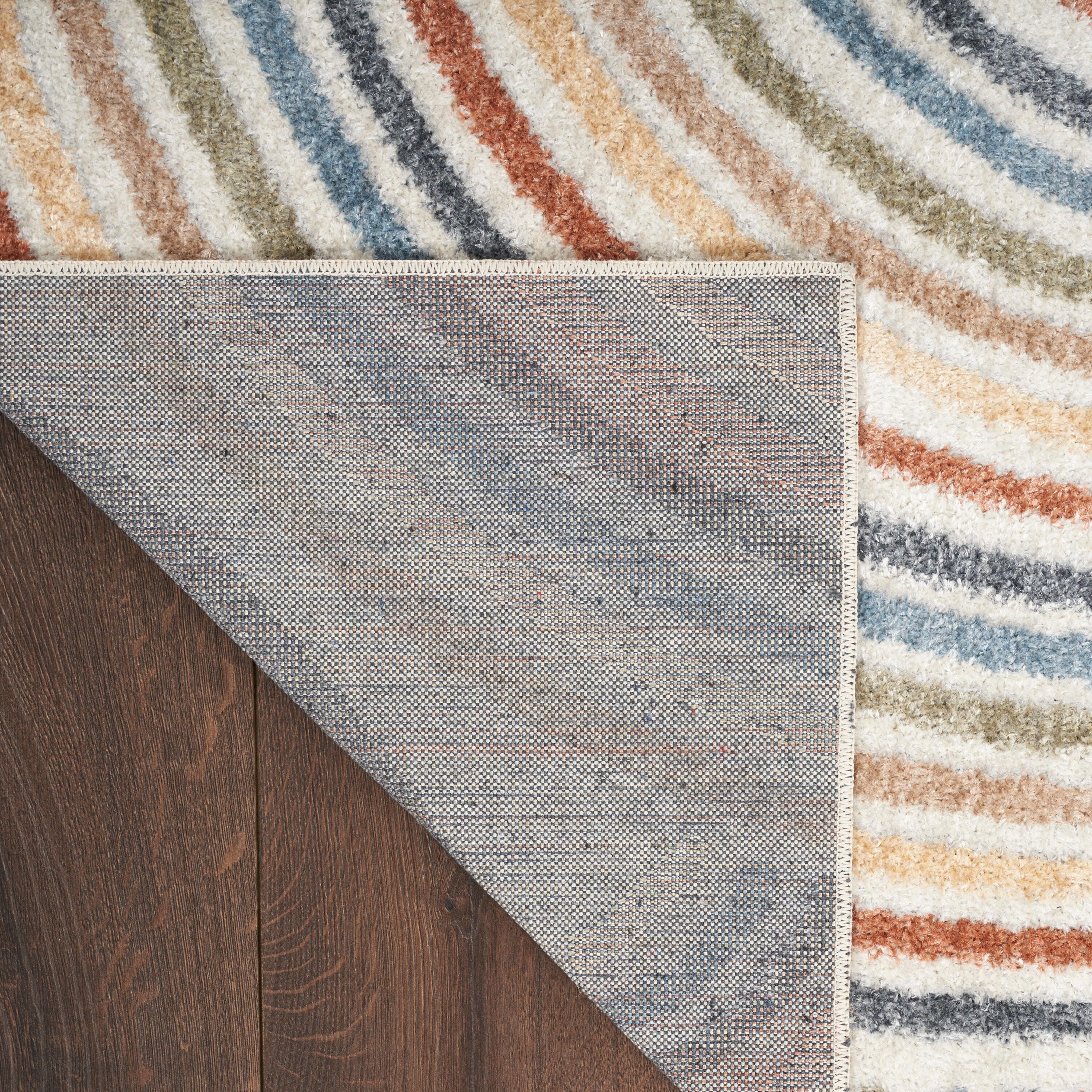 Nourison Home Astra Abstract 2'2" x 8' Runner Rug, Ivory/Multi, large