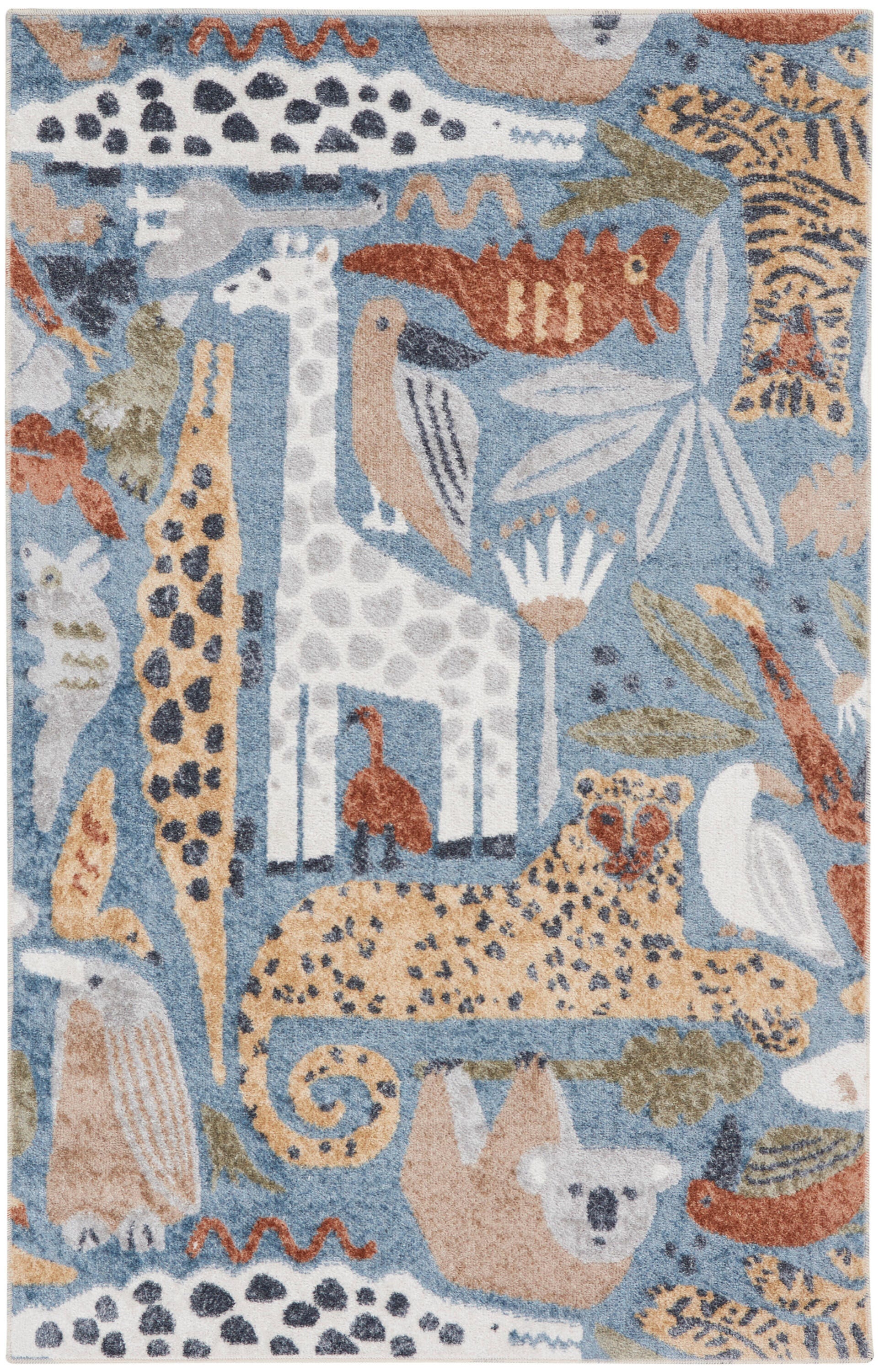 Nourison Home Astra Animal Print 4' x 6' Accent Rug, Multi, large