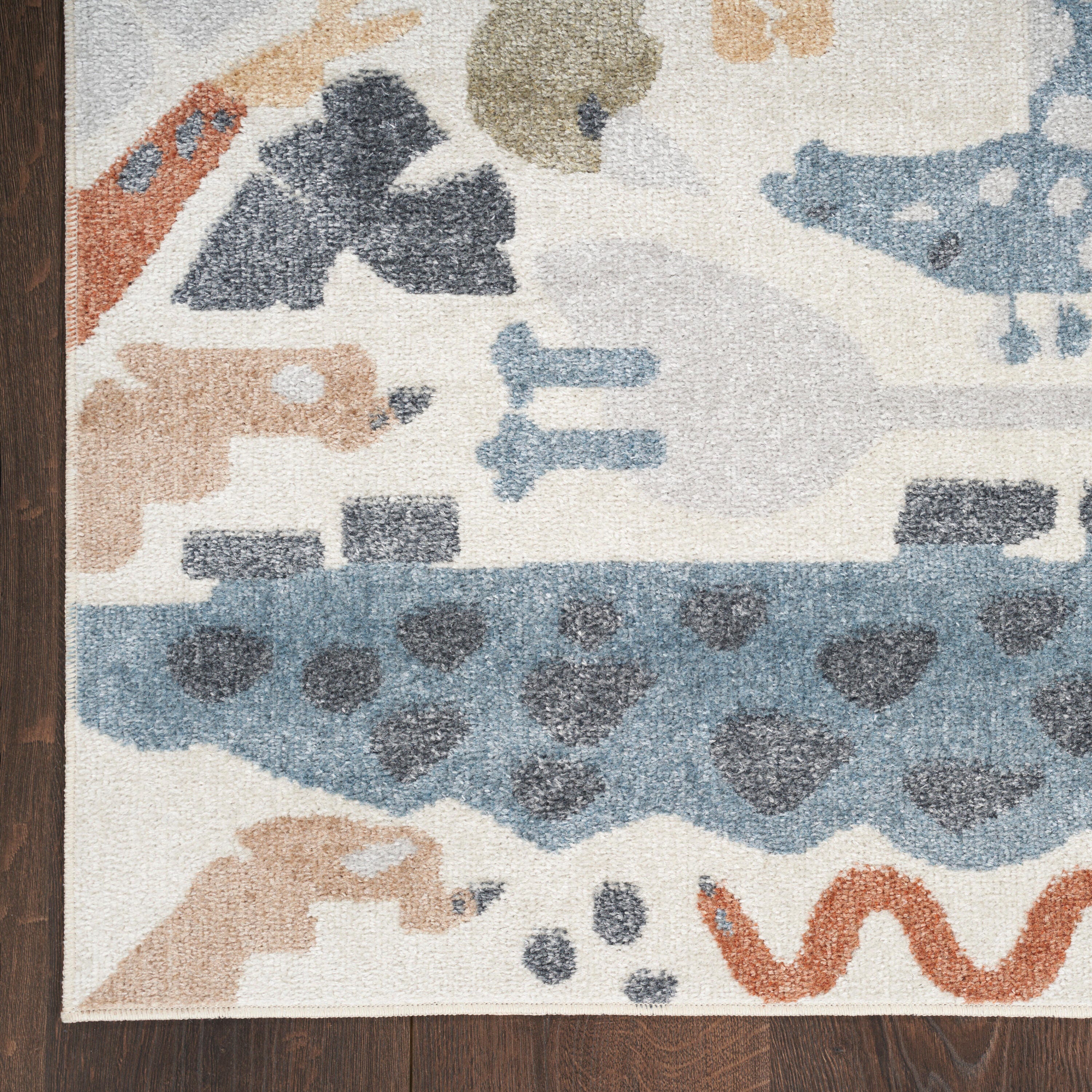 Nourison Home Astra Animal Print 4' x 6' Accent Rug, Ivory/Cream, large