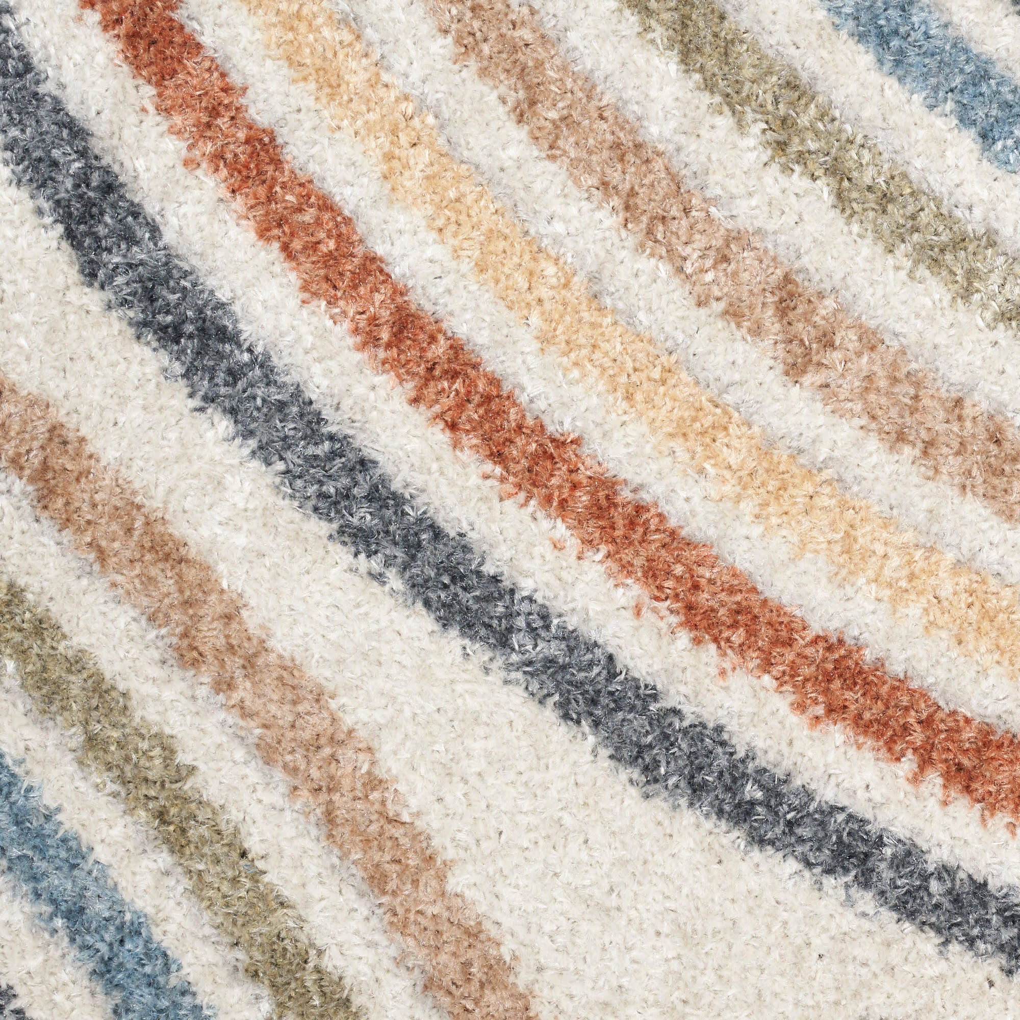 Nourison Home Astra Abstract 5'3" Round Area Rug, Ivory/Multi, large
