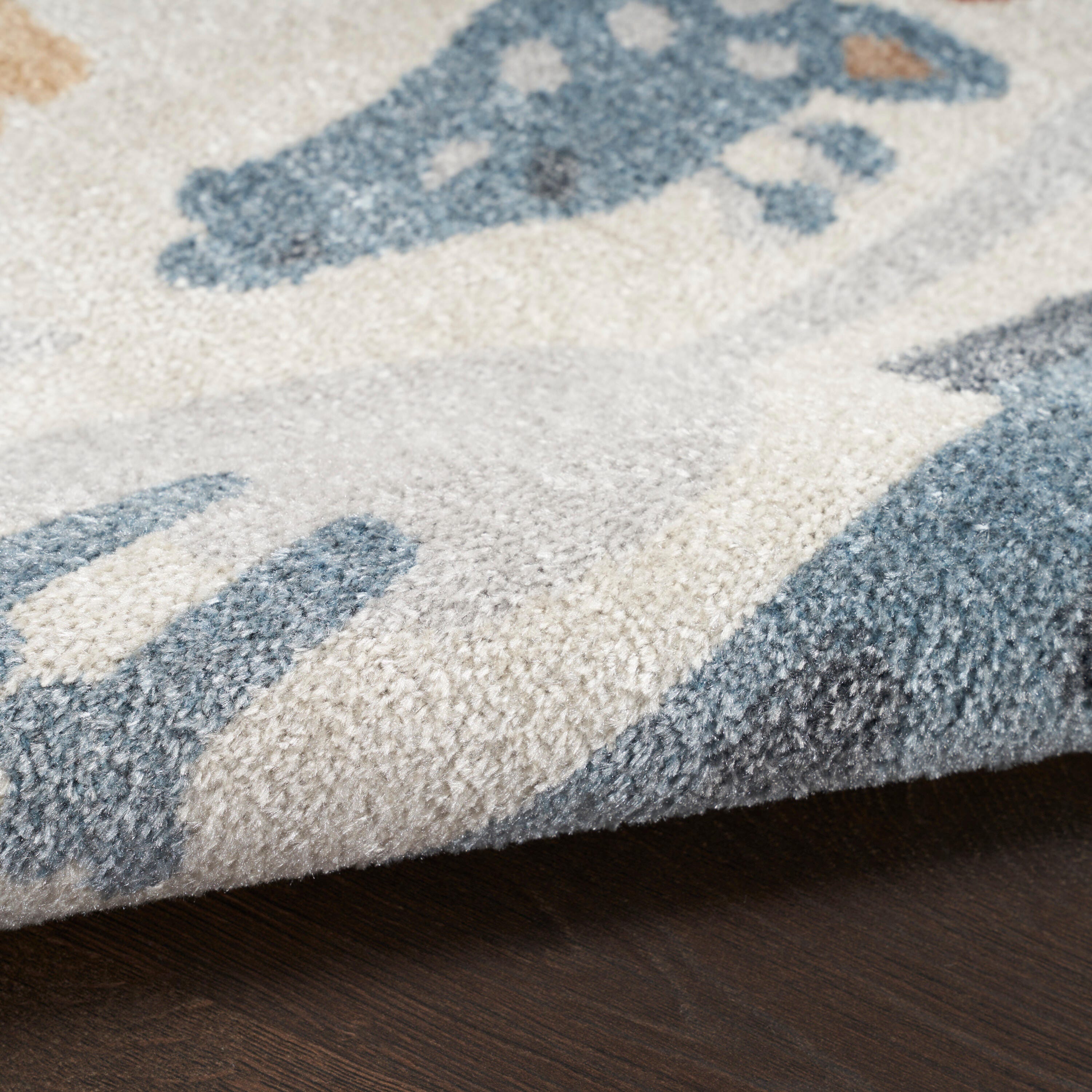 Nourison Home Astra Animal Print 5'3" x 7' Area Rug, Ivory/Cream, large