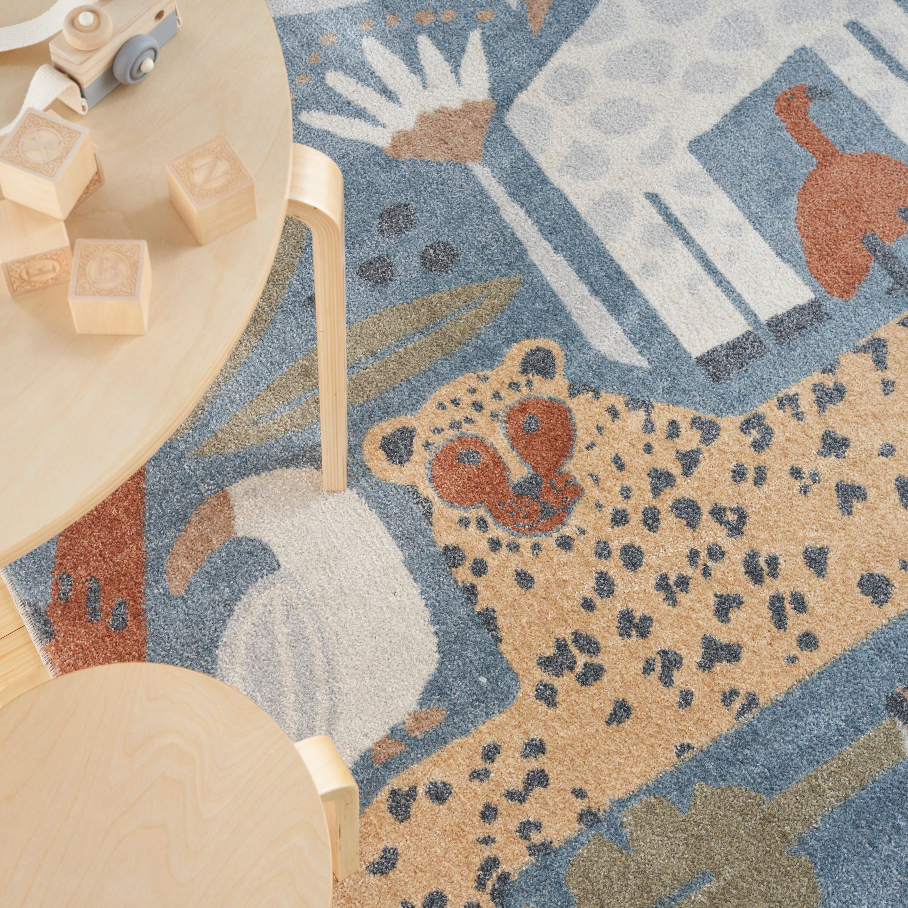 Nourison Home Astra Animal Print 5'3" x 7' Area Rug, Multi, large