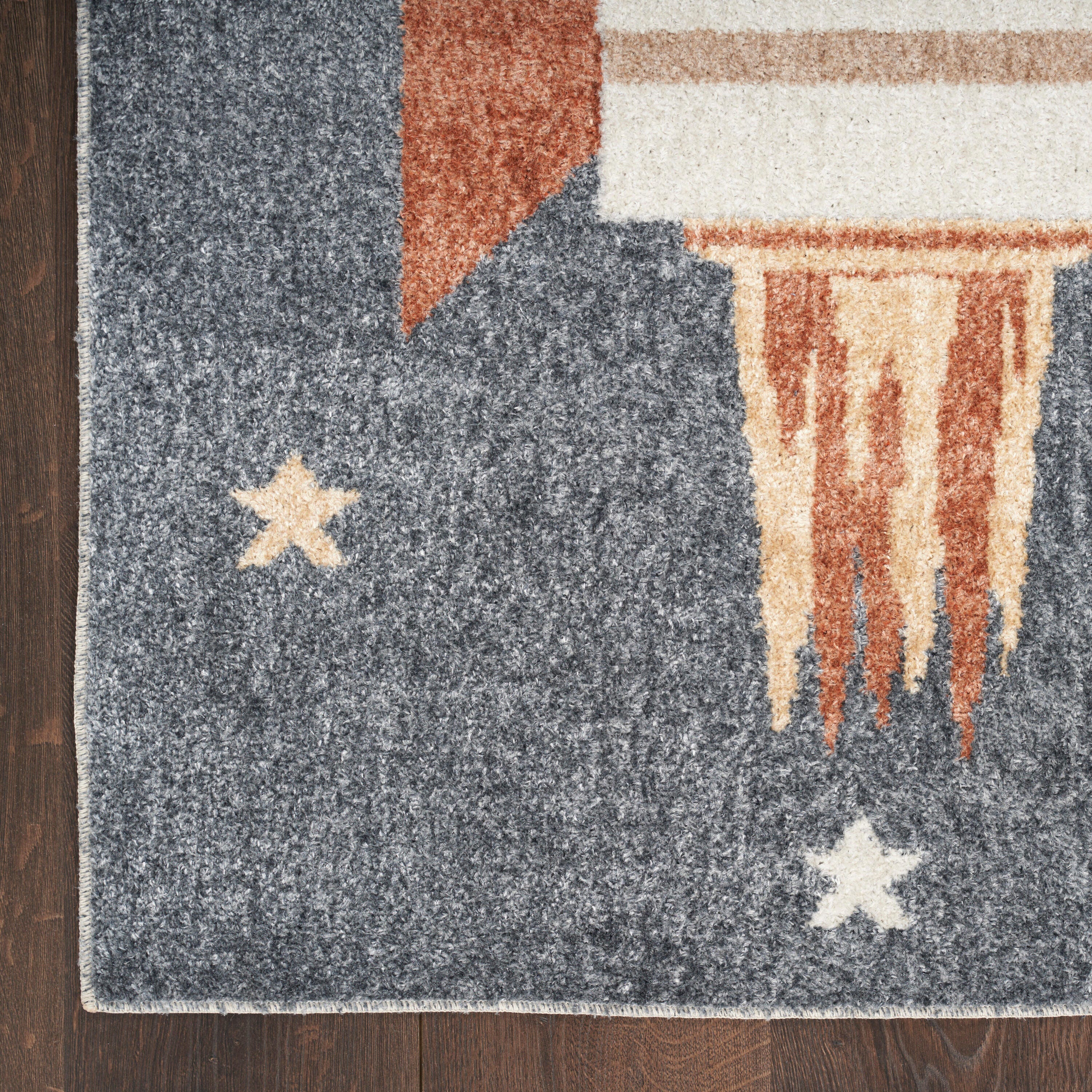 Nourison Home Astra Geometric 7'10" x 10' Area Rug, Sky Blue, large