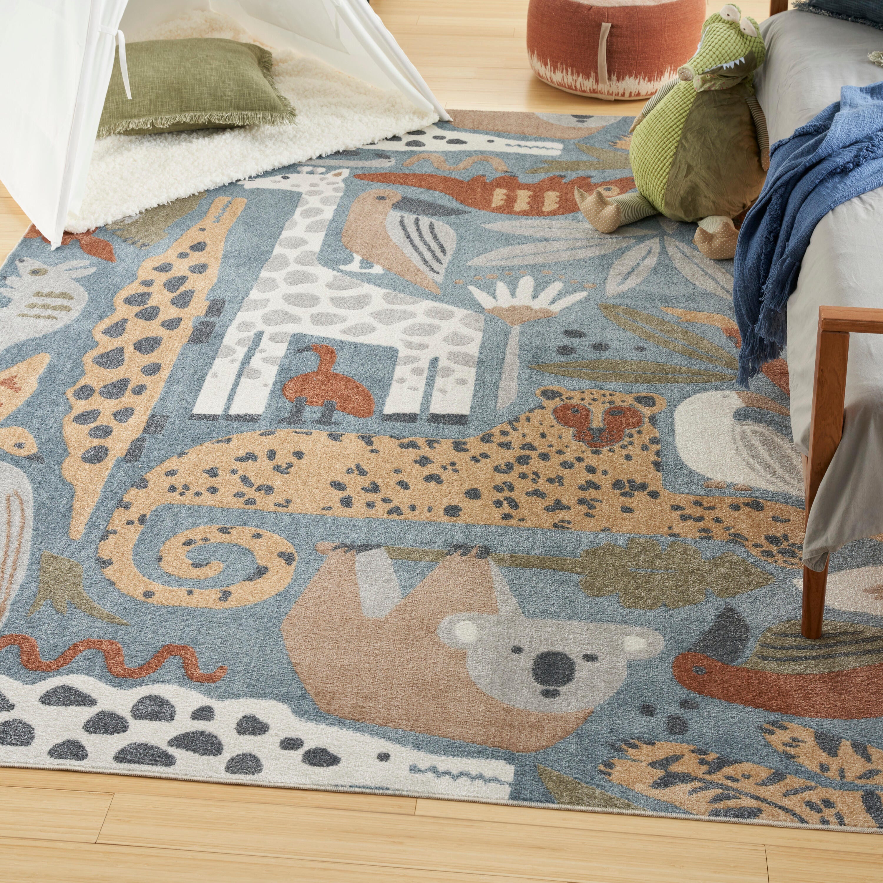 Nourison Home Astra Animal Print 9' x 12' Area Rug, Multi, large