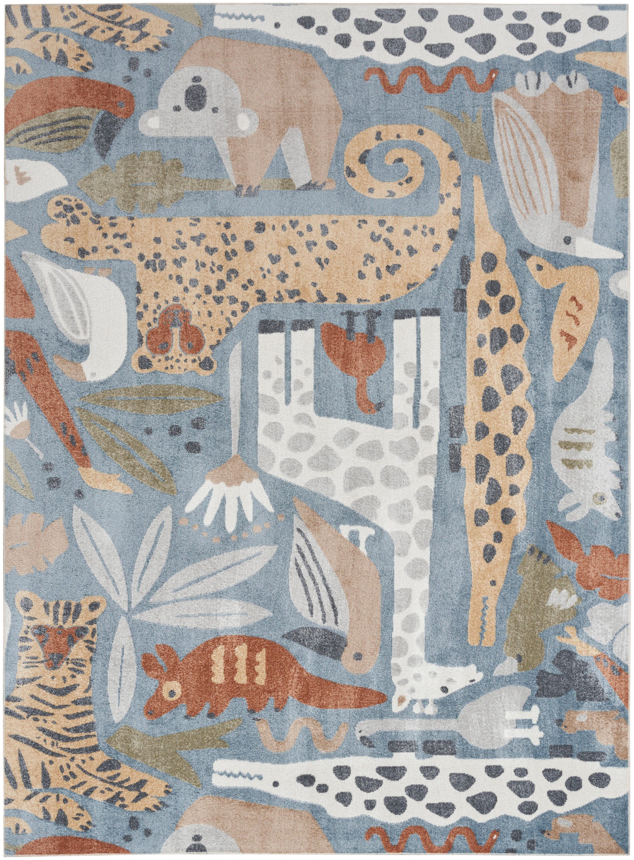 Nourison Home Astra Animal Print 9' x 12' Area Rug, Multi, large