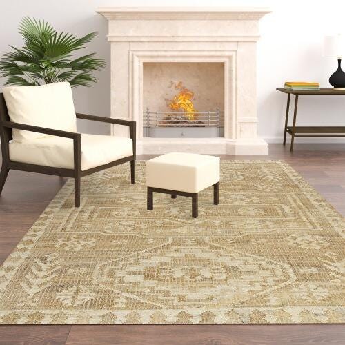 Suvii Home Alder Medallion 9' x 12' Area Rug, , rollover