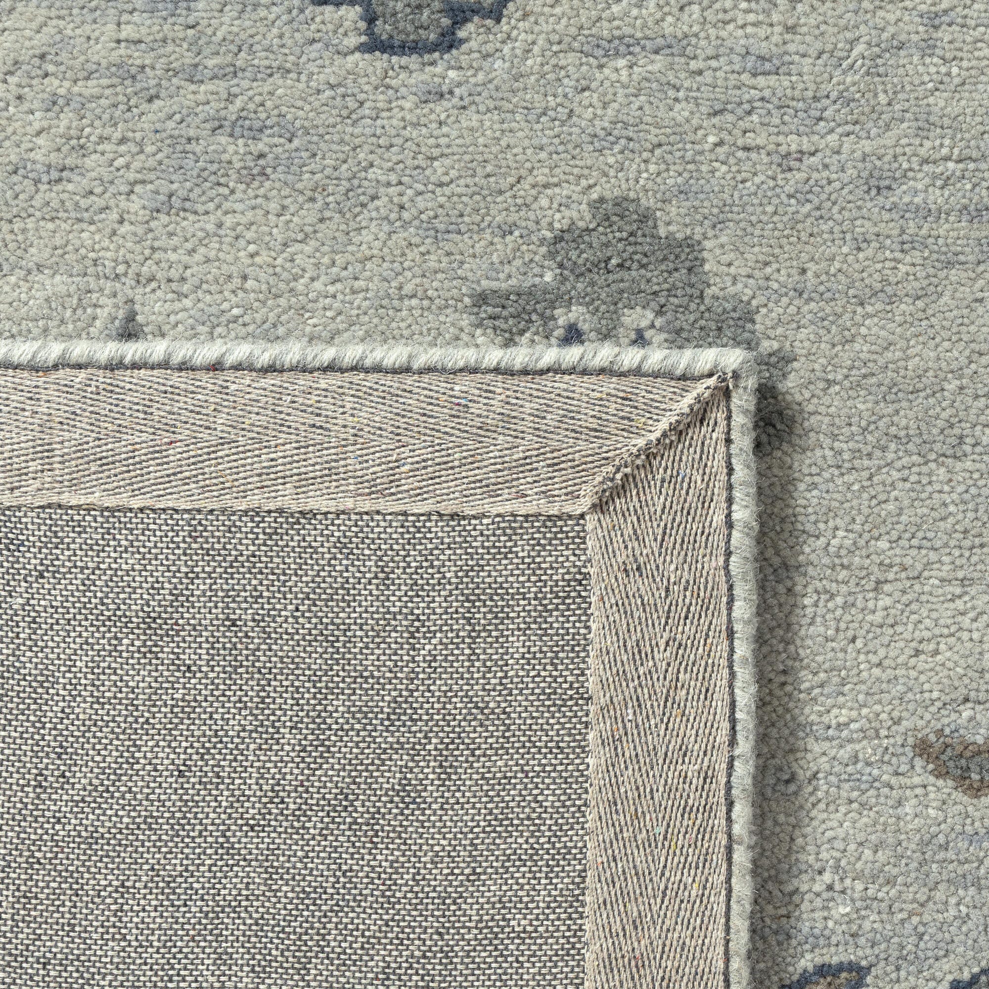Suvii Home Elara Oushak 9' x 12' Area Rug, Blue/Gray, large