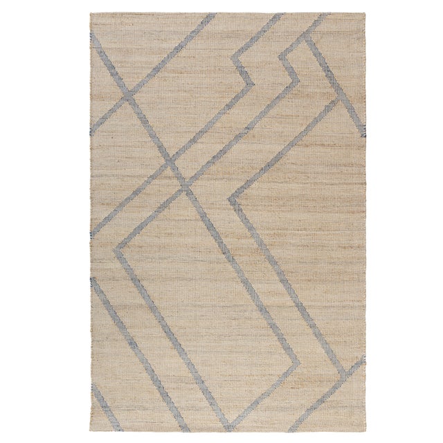 Suvii Home Mist Abstract 9' x 12' Area Rug, Beige/Blue