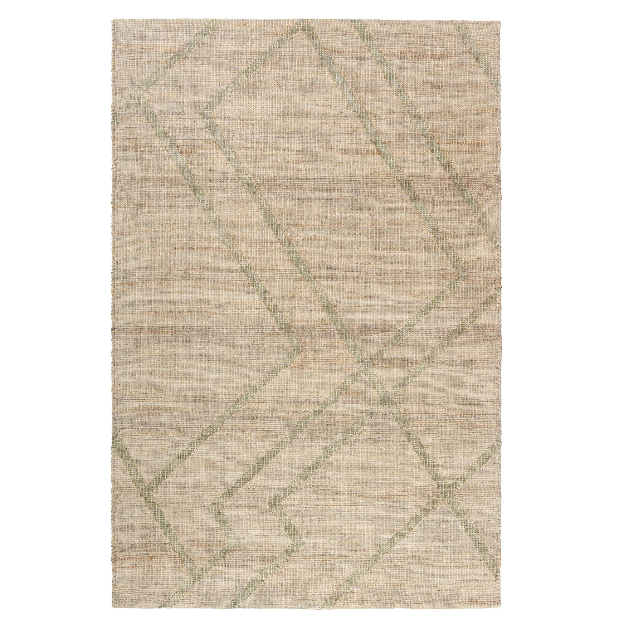 Suvii Home  Mist Abstract 9' x 12' Area Rug, Green/Beige, large