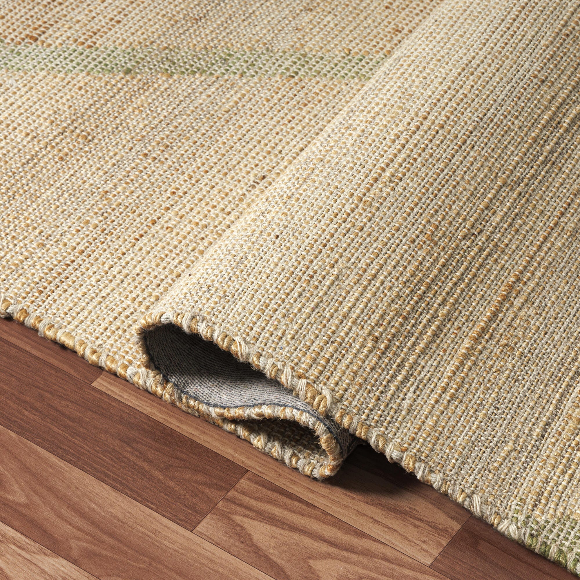 Suvii Home  Mist Abstract 9' x 12' Area Rug, Green/Beige, large