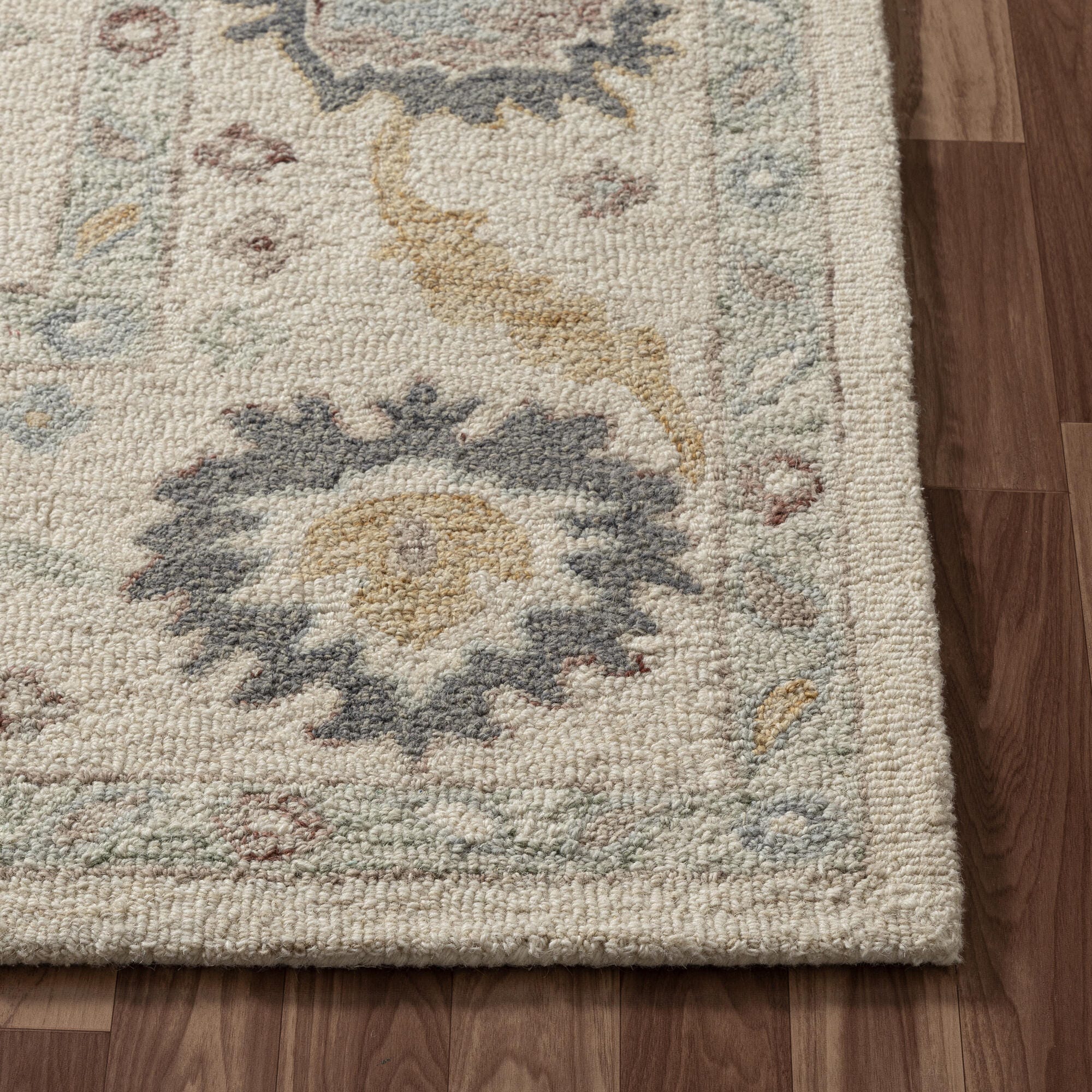Suvii Home  Mist Bordered 9' x 12' Area Rug, , large
