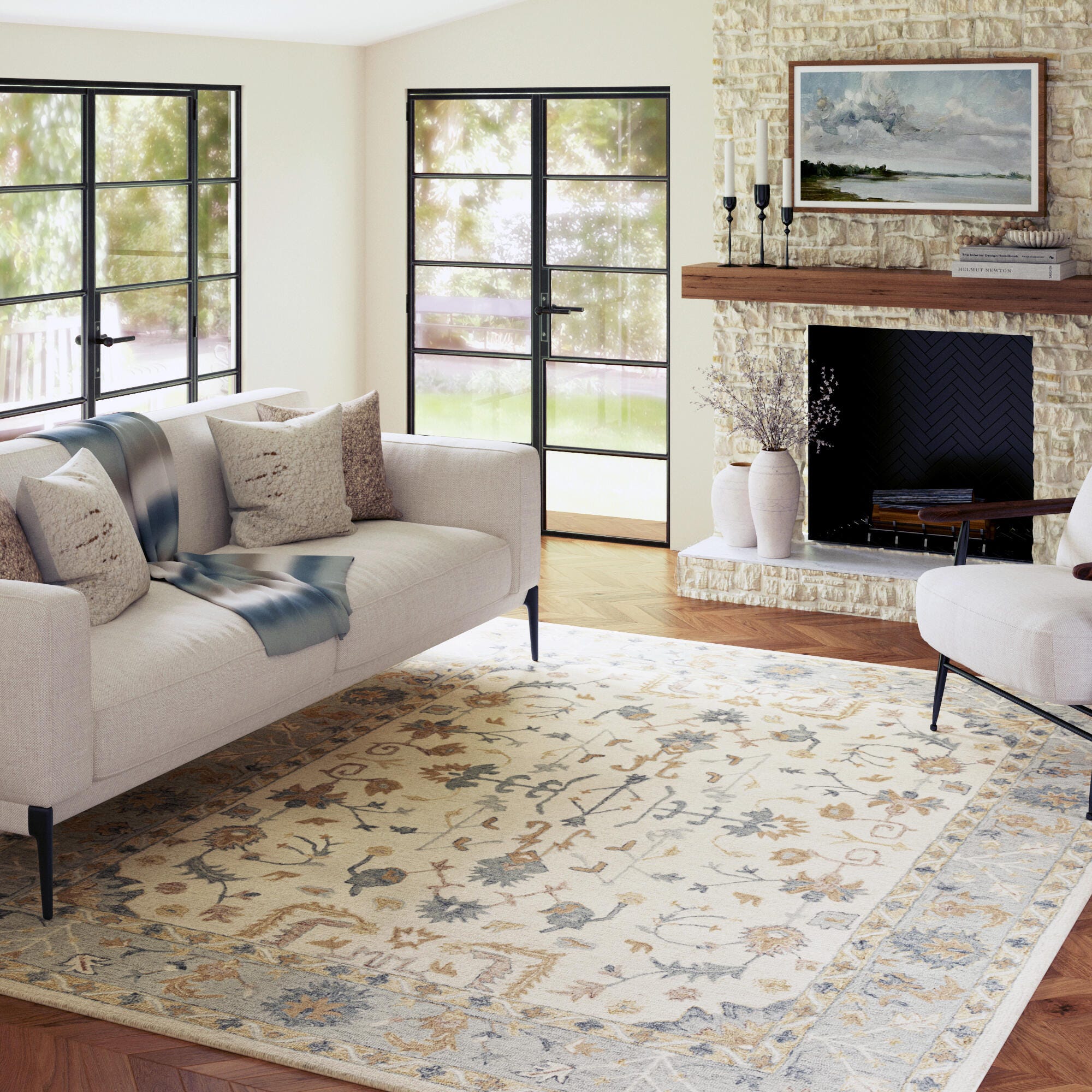 Suvii Home  Mist Hand-Tufted 9' x 12' Area Rug, , rollover