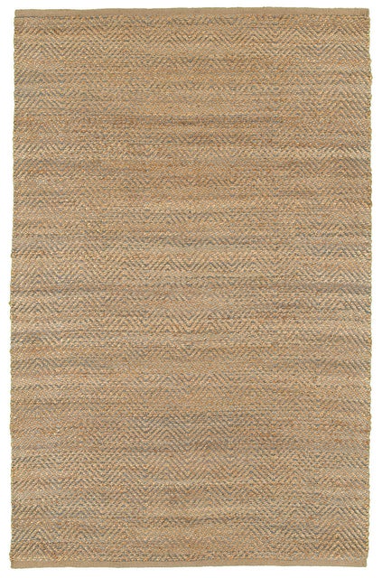Suvii Home Pure Elements Chevron 9' x 12' Area Rug, Brown/Gray
