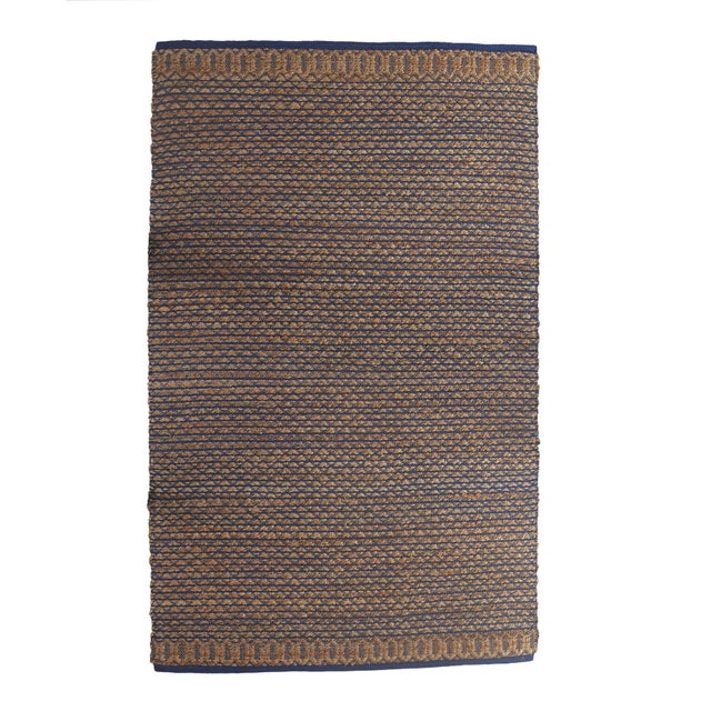 Suvii Home Pure Elements Hand-crafted 9' x 12' Area Rug, Tan/Blue