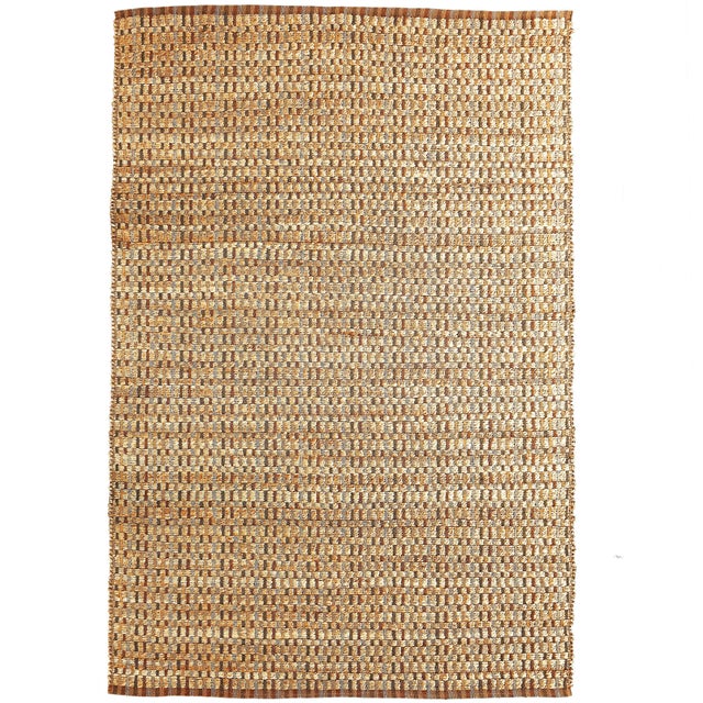 Suvii Home Pure Elements Interwoven 9' x 12' Area Rug, Tan/Brown