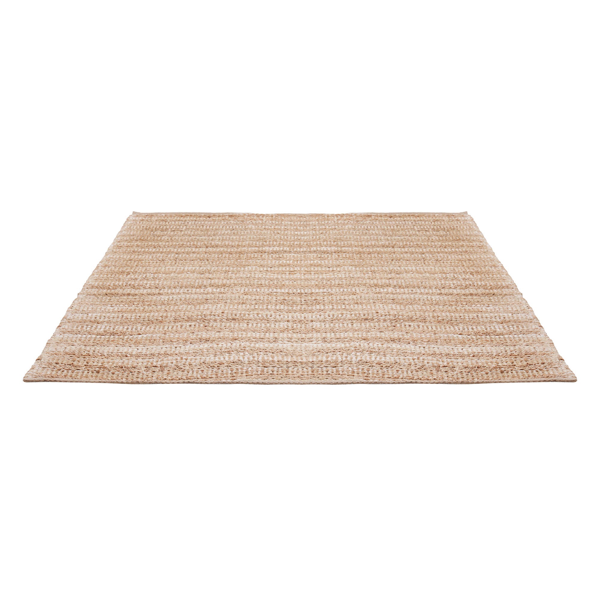 Suvii Home Pure Elements Striped 9' x 12' Area Rug, Beige/Brown, large