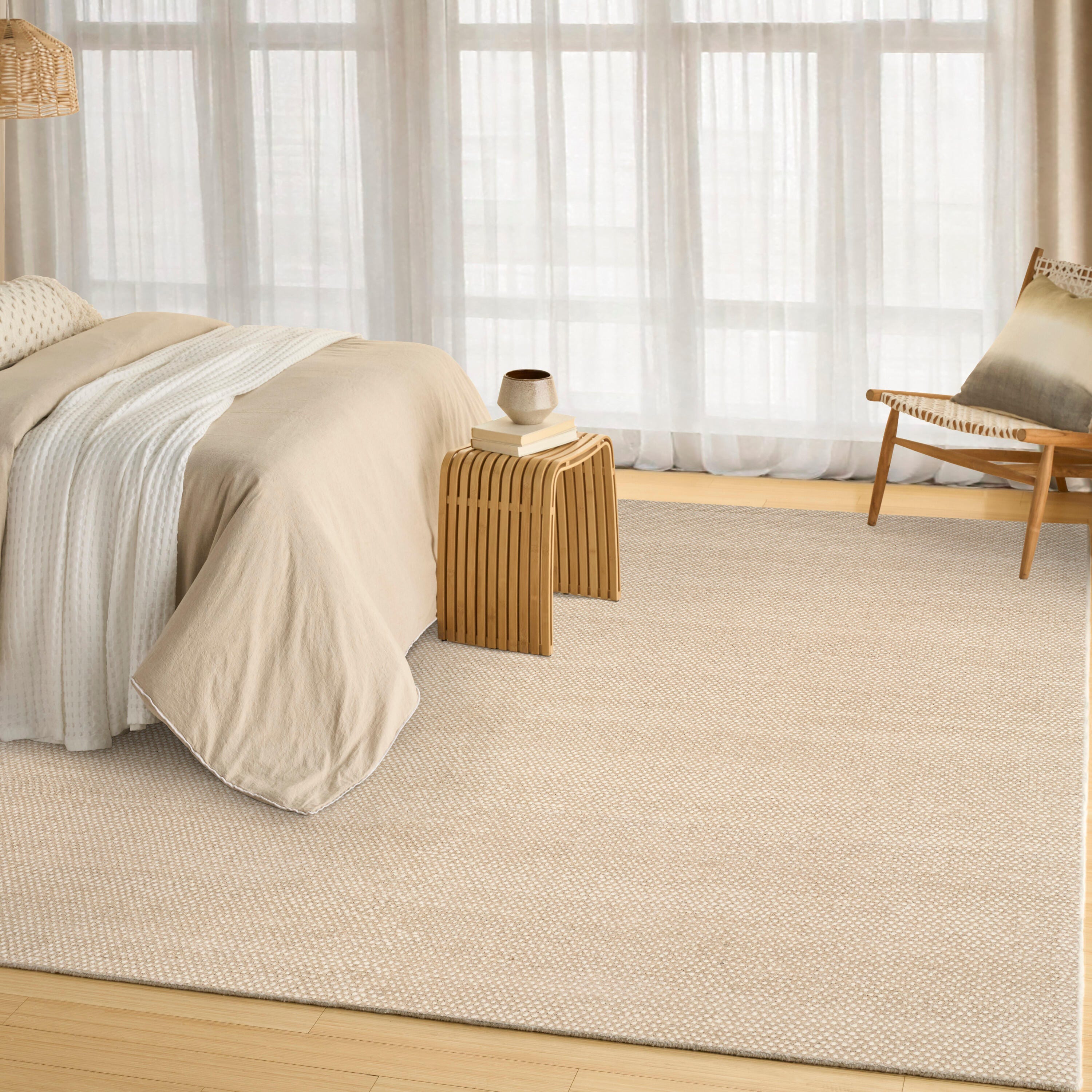 DKNY 8' x 10' Area Rug, Ivory/Taupe, rollover