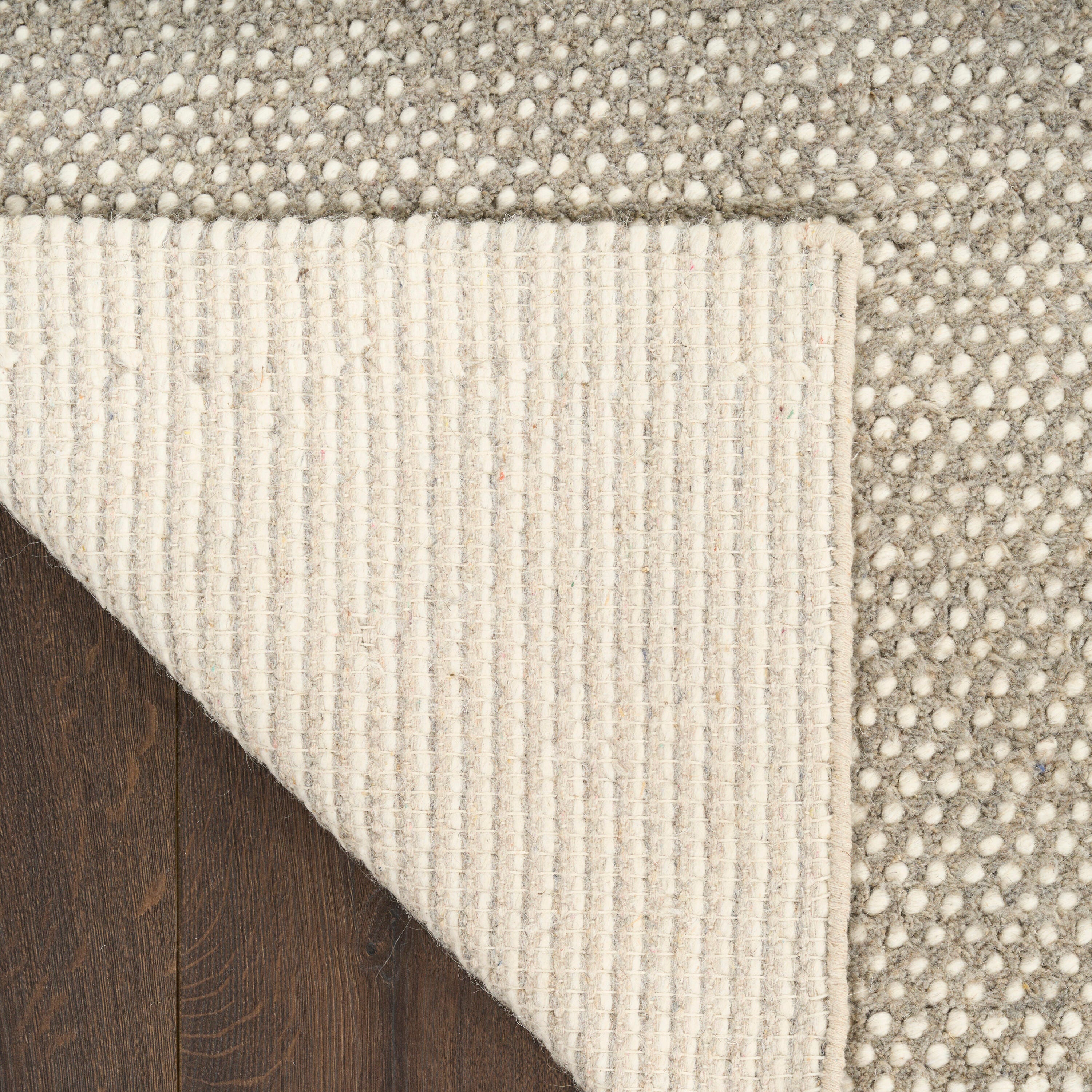DKNY 5'3" x 7'3" Area Rug, Gray/Ivory, large